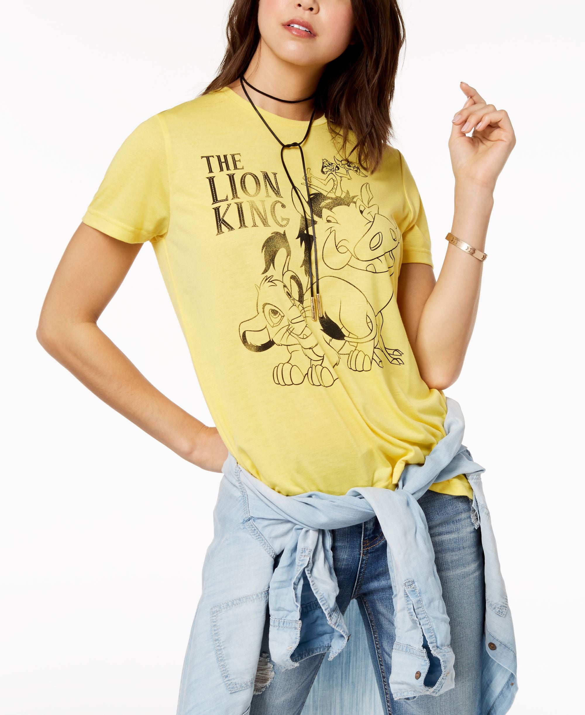 Mighty Fine Juniors The Lion King Graphic Print T-Shirt