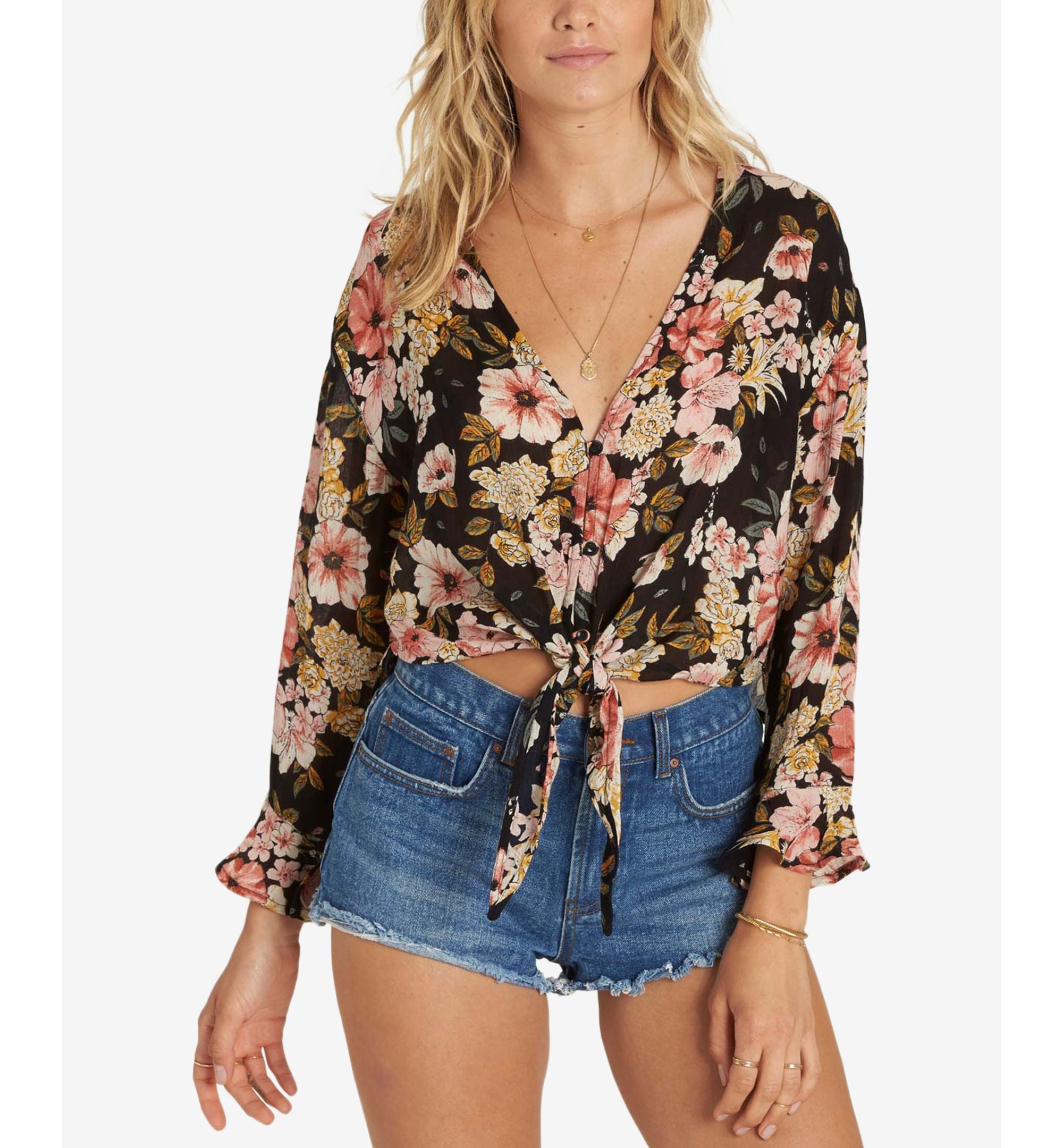 Billabong Juniors Girl Crush Floral Print Top