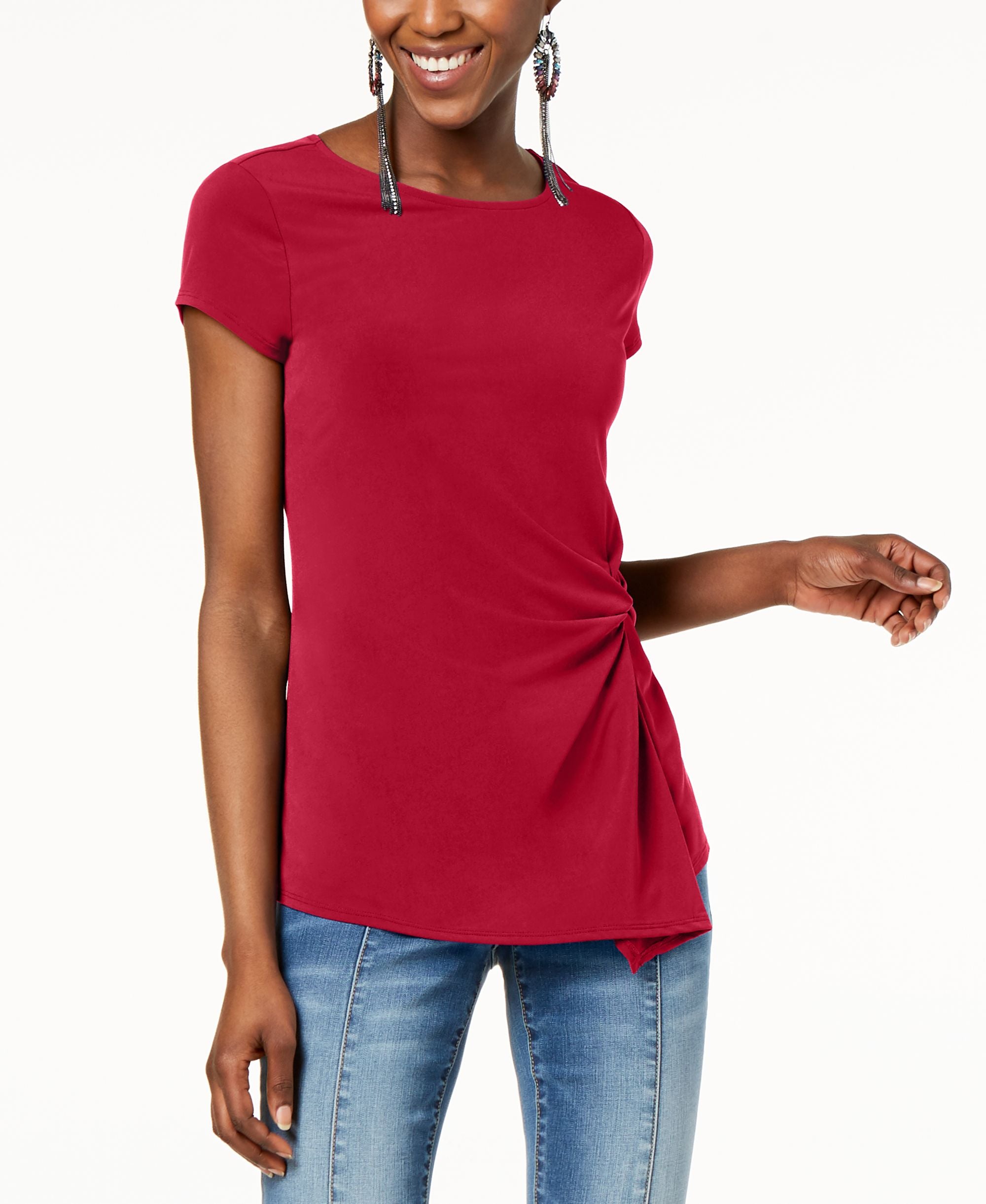 I.N.C. Twist-Front Asymmetrical Top