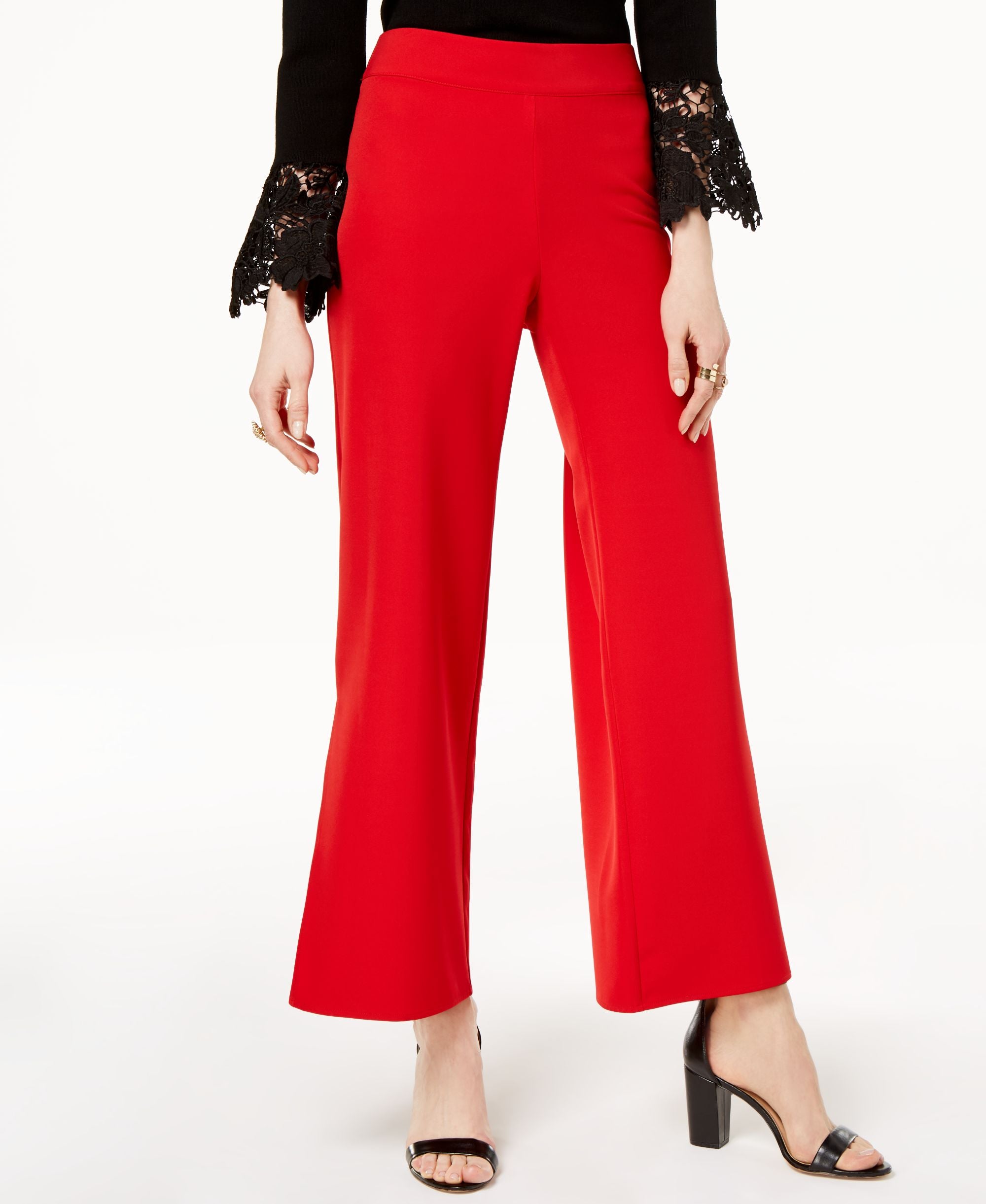 Wide Leg Side Slit Pants