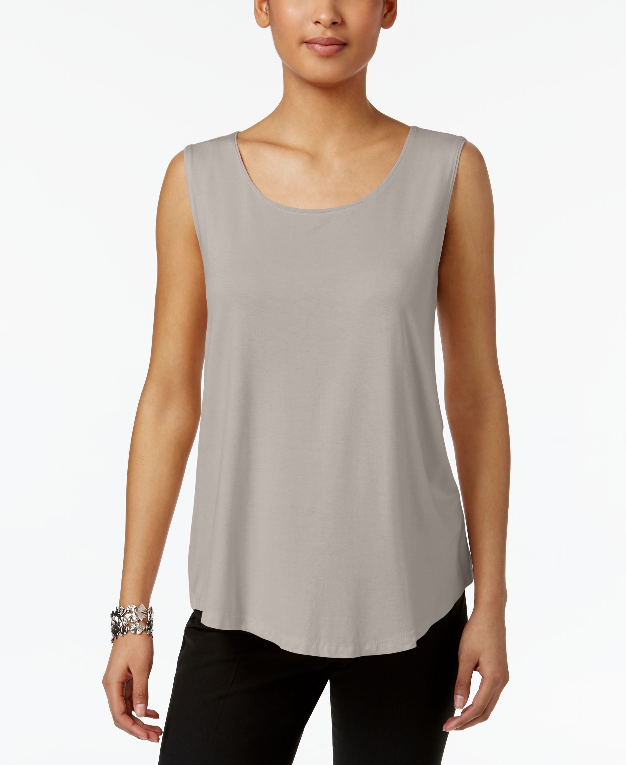 JM Collection Scoop Neck Tank Top