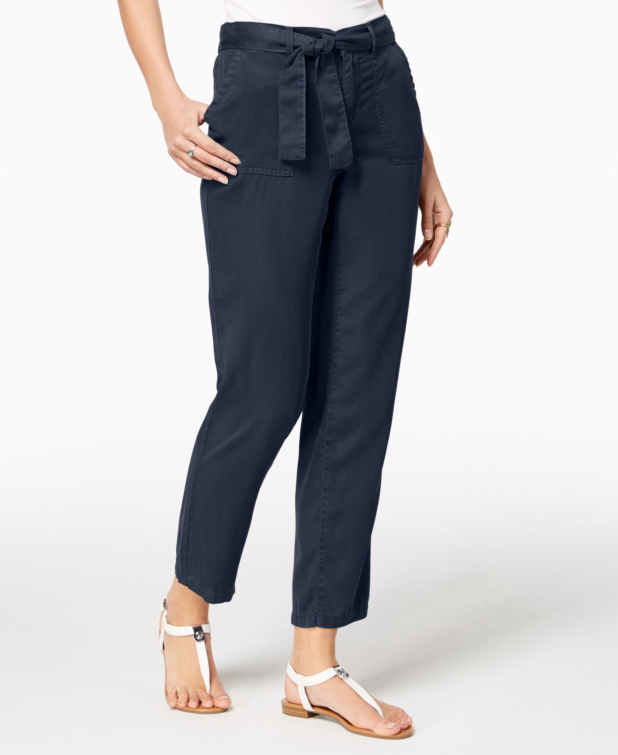 Style & Co Tie Belt Pants