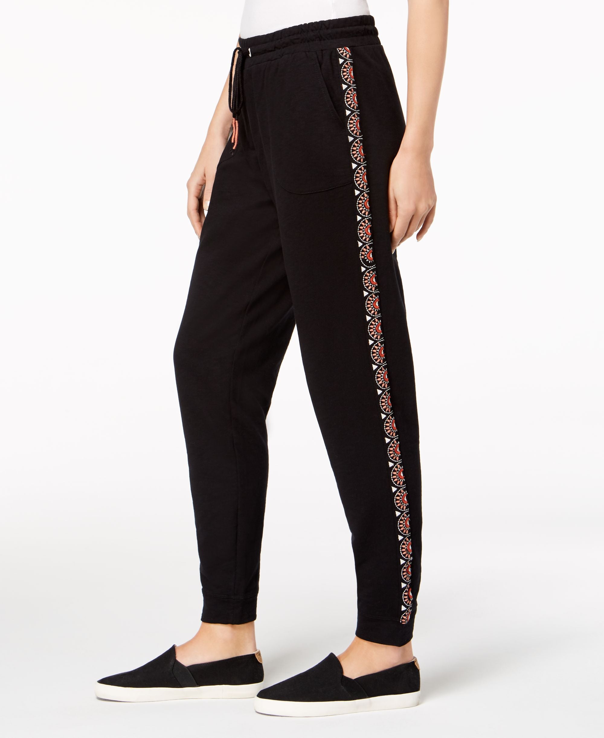 Style & Co Embroidered Knit Jogger Pants