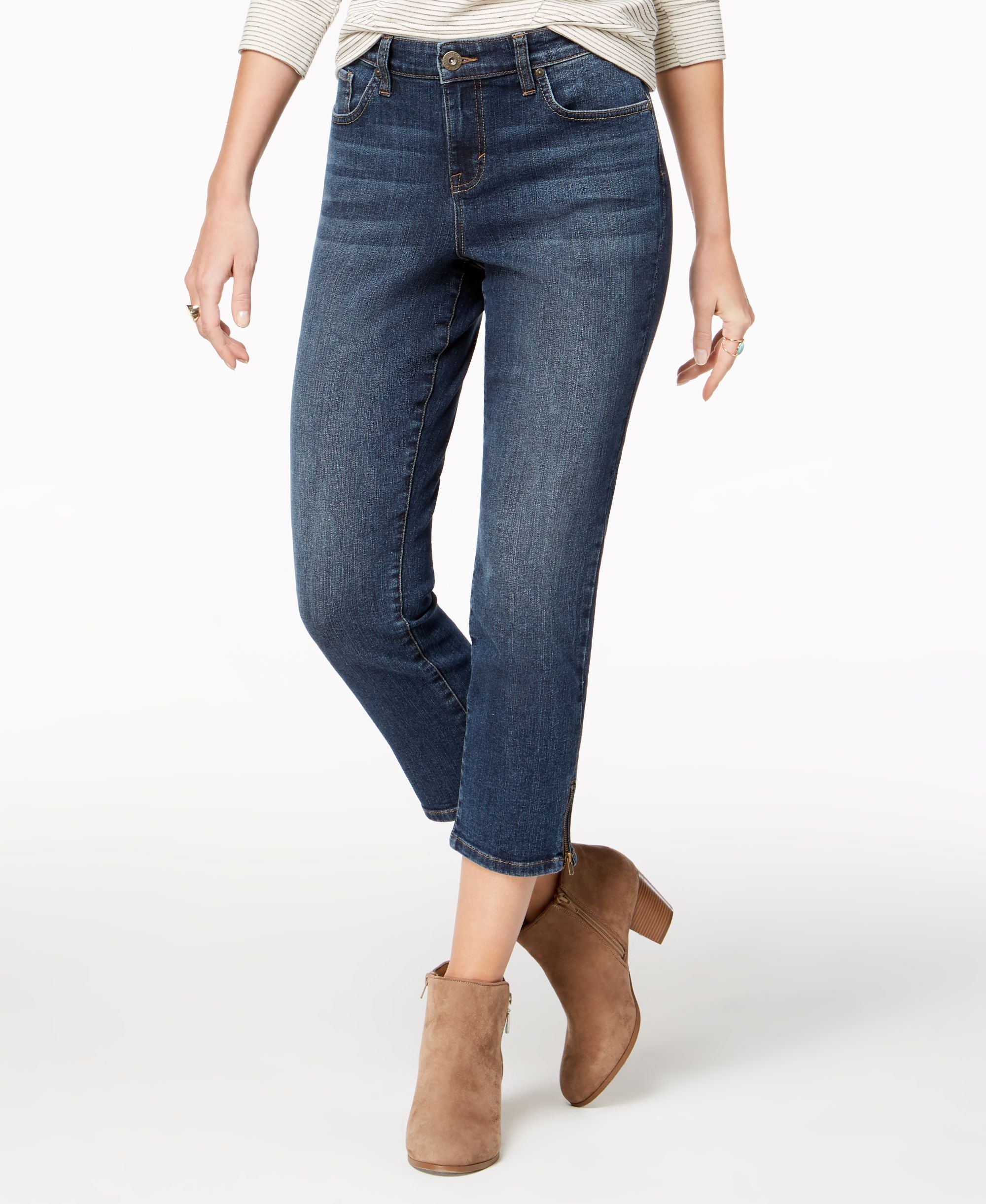 Style & Co Ankle Zip Capri Jeans