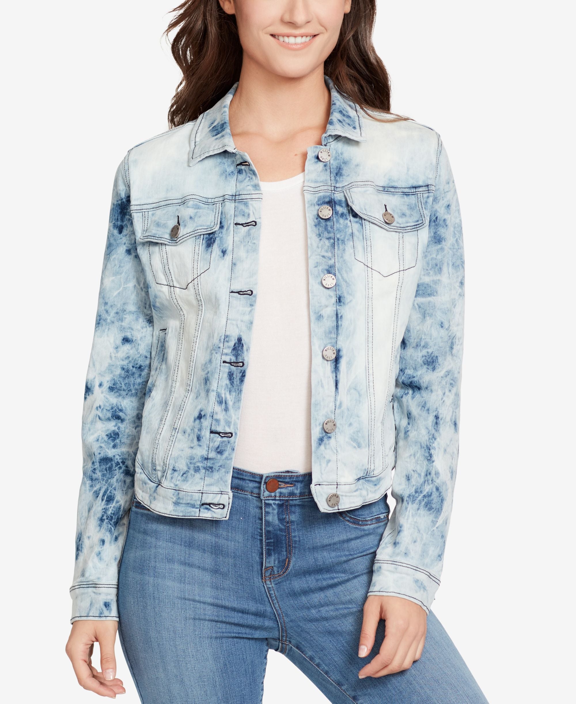 William Rast Sussex Tie Dyed Denim Jacket