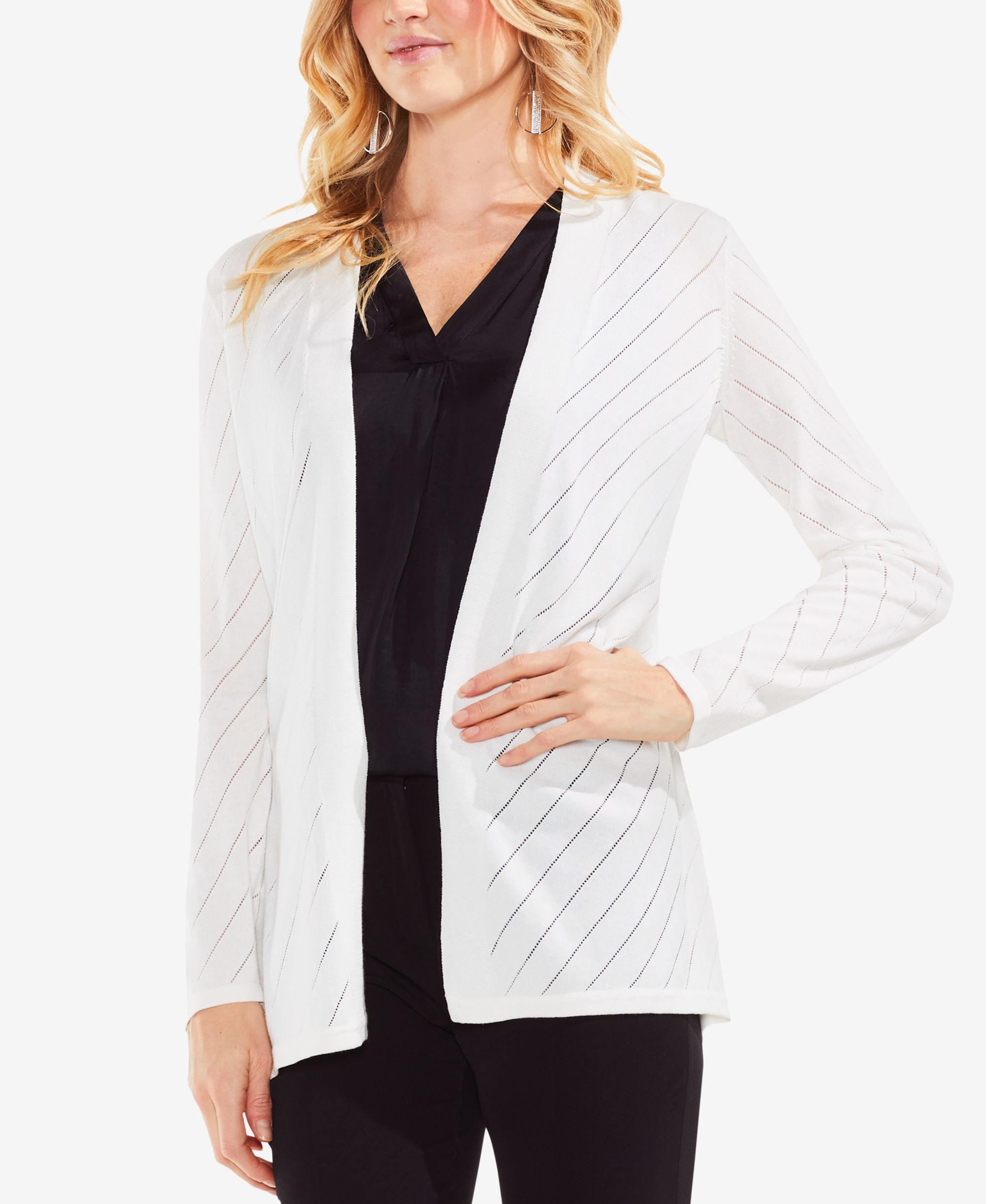 Vince Camuto Pointelle Cardigan