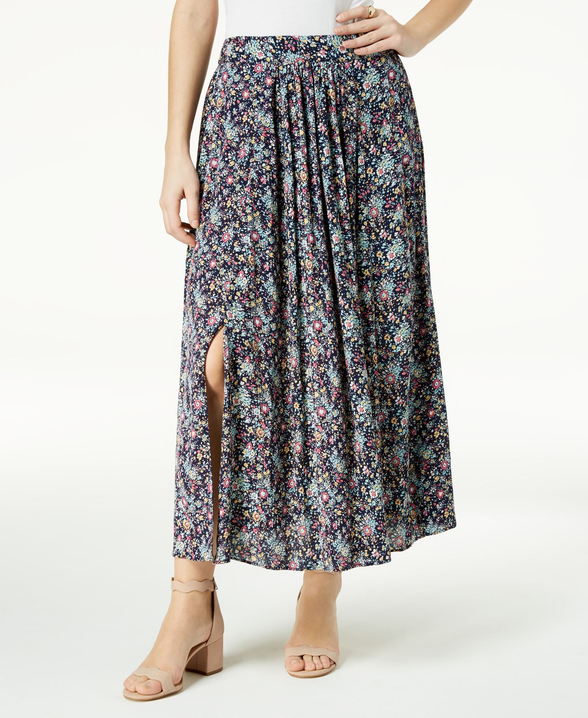 Maison Jules Tie Back Maxi Skirt