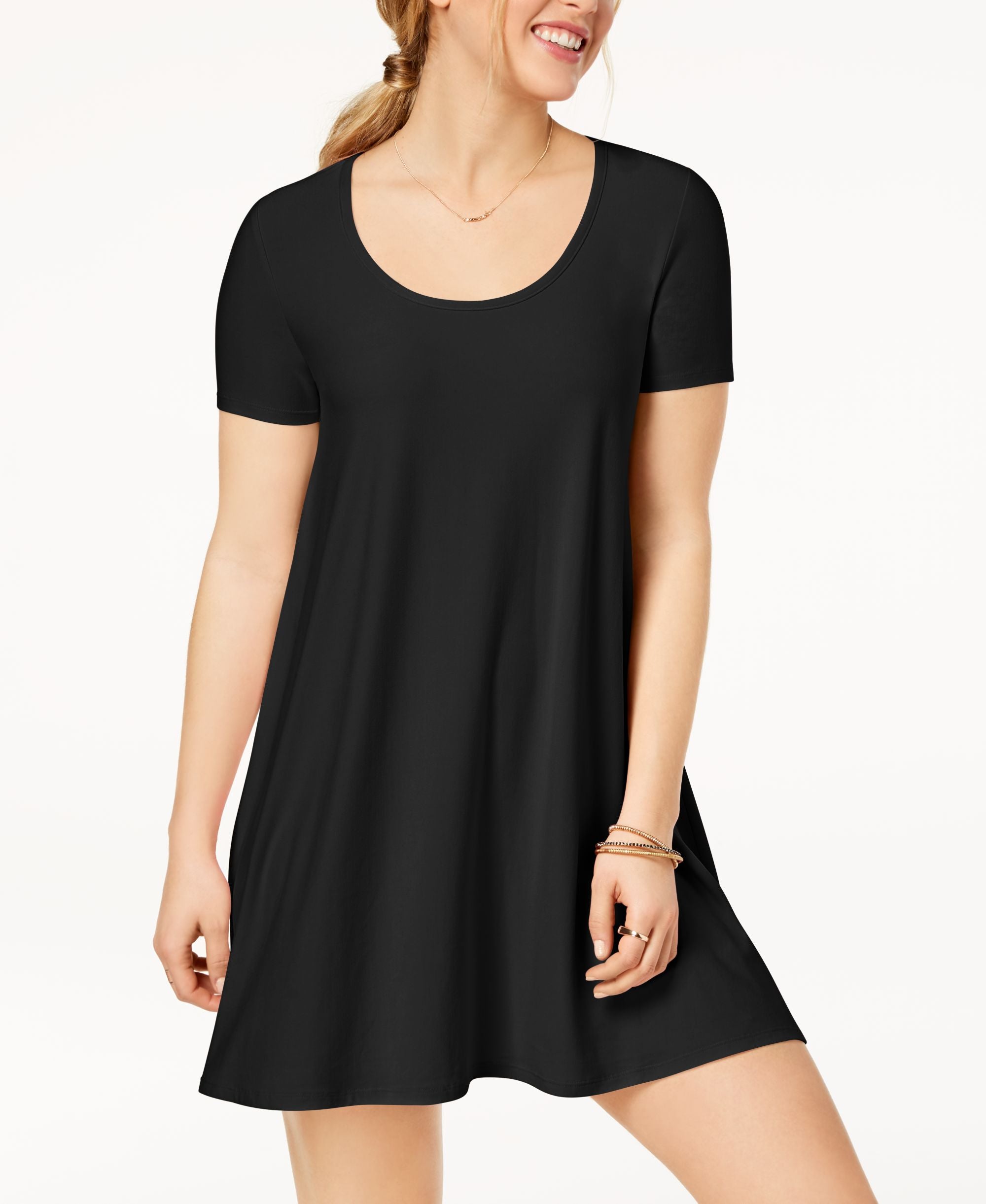 Juniors' Trapeze T-Shirt Dress