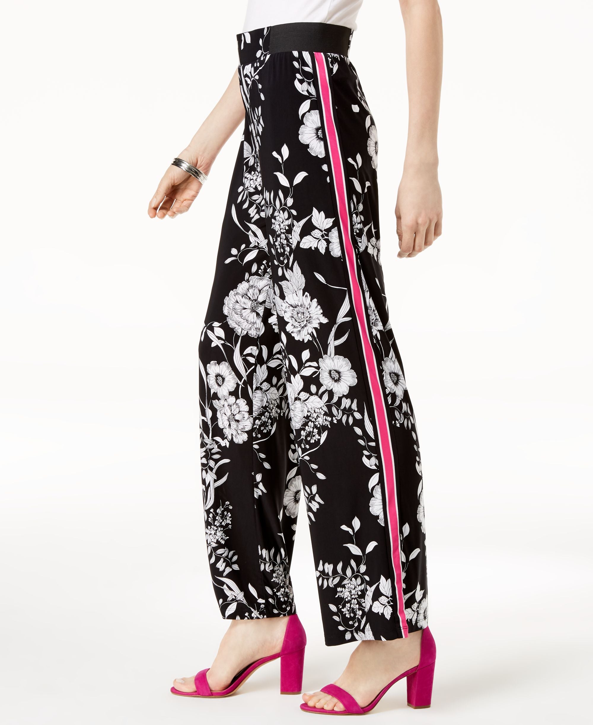 Side Stripe Palazzo Pants