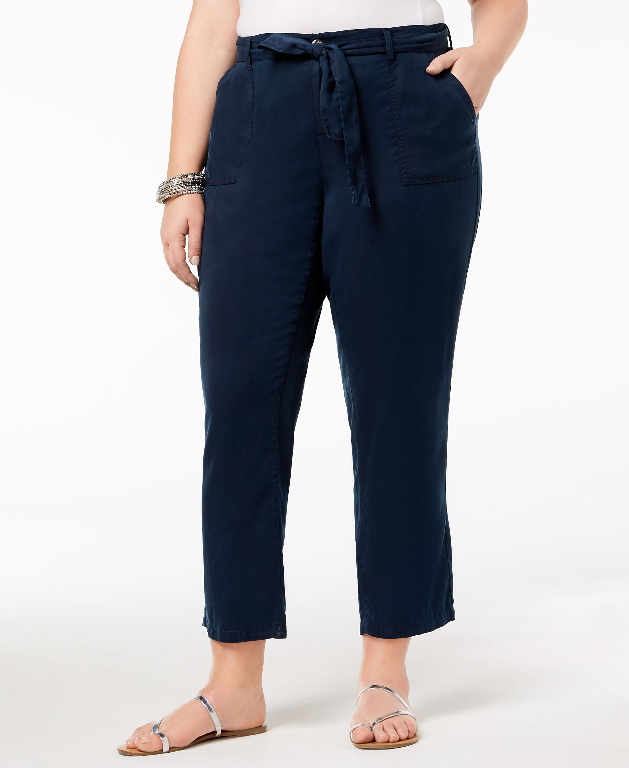Plus Size High-Rise Soft Pants