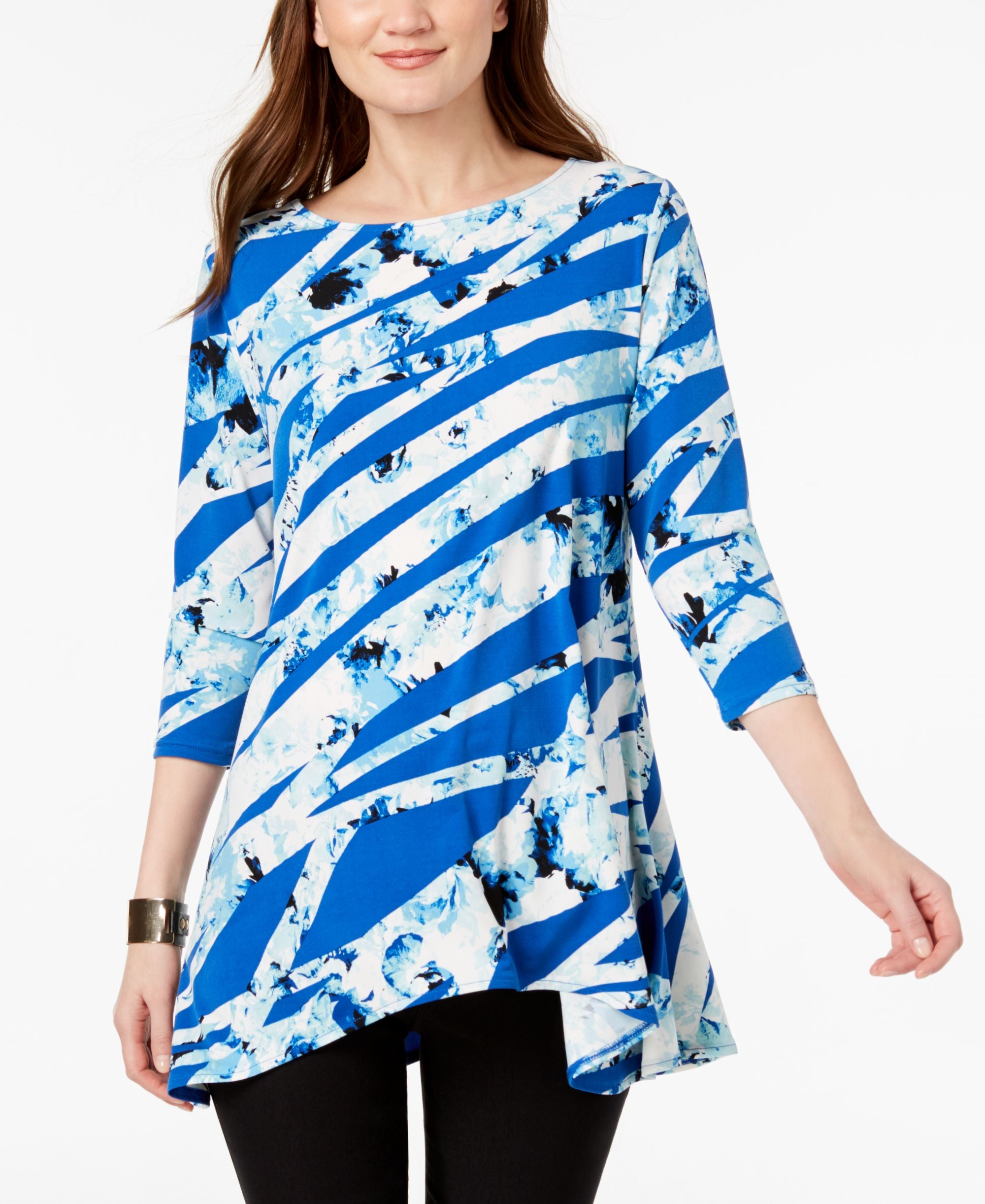 Alfani Printed Swing Top