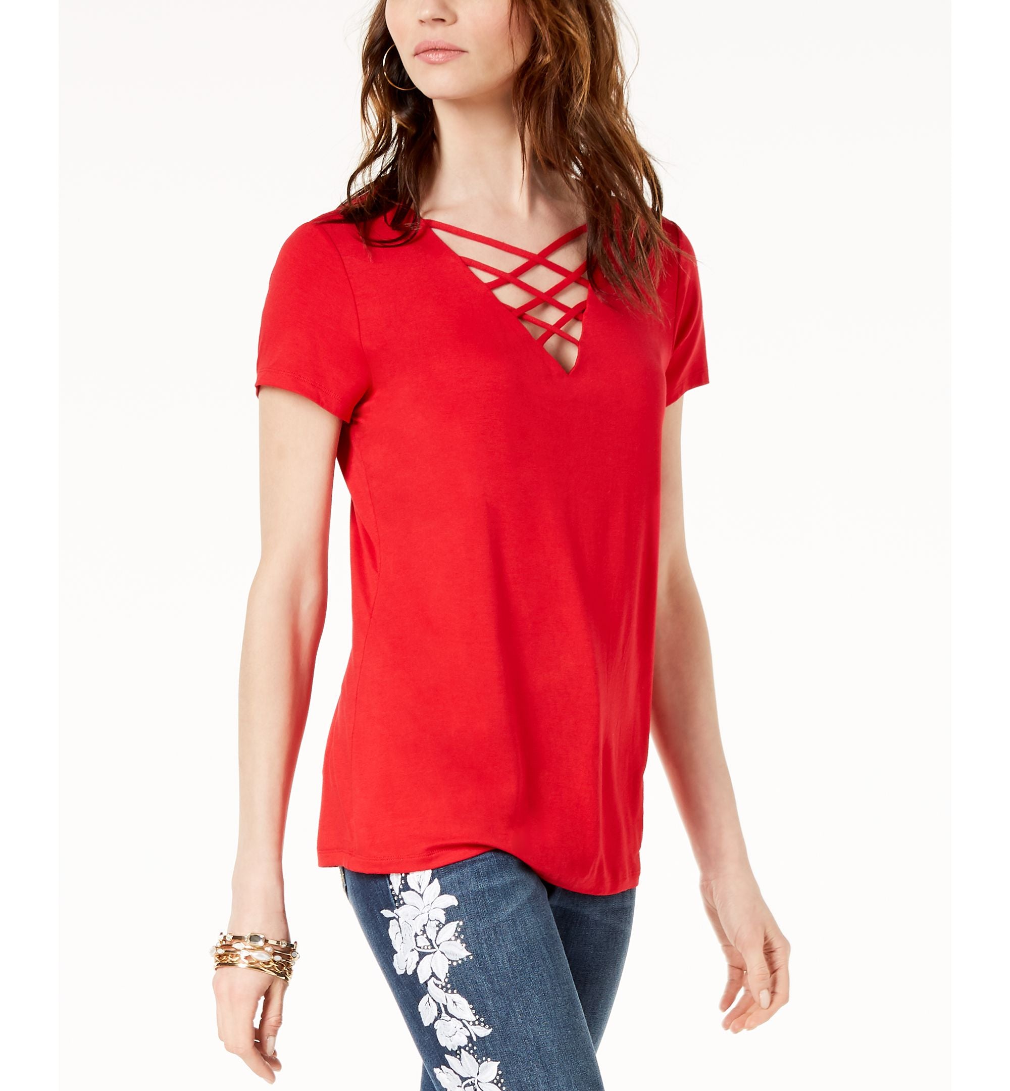 Lattice Neck Top