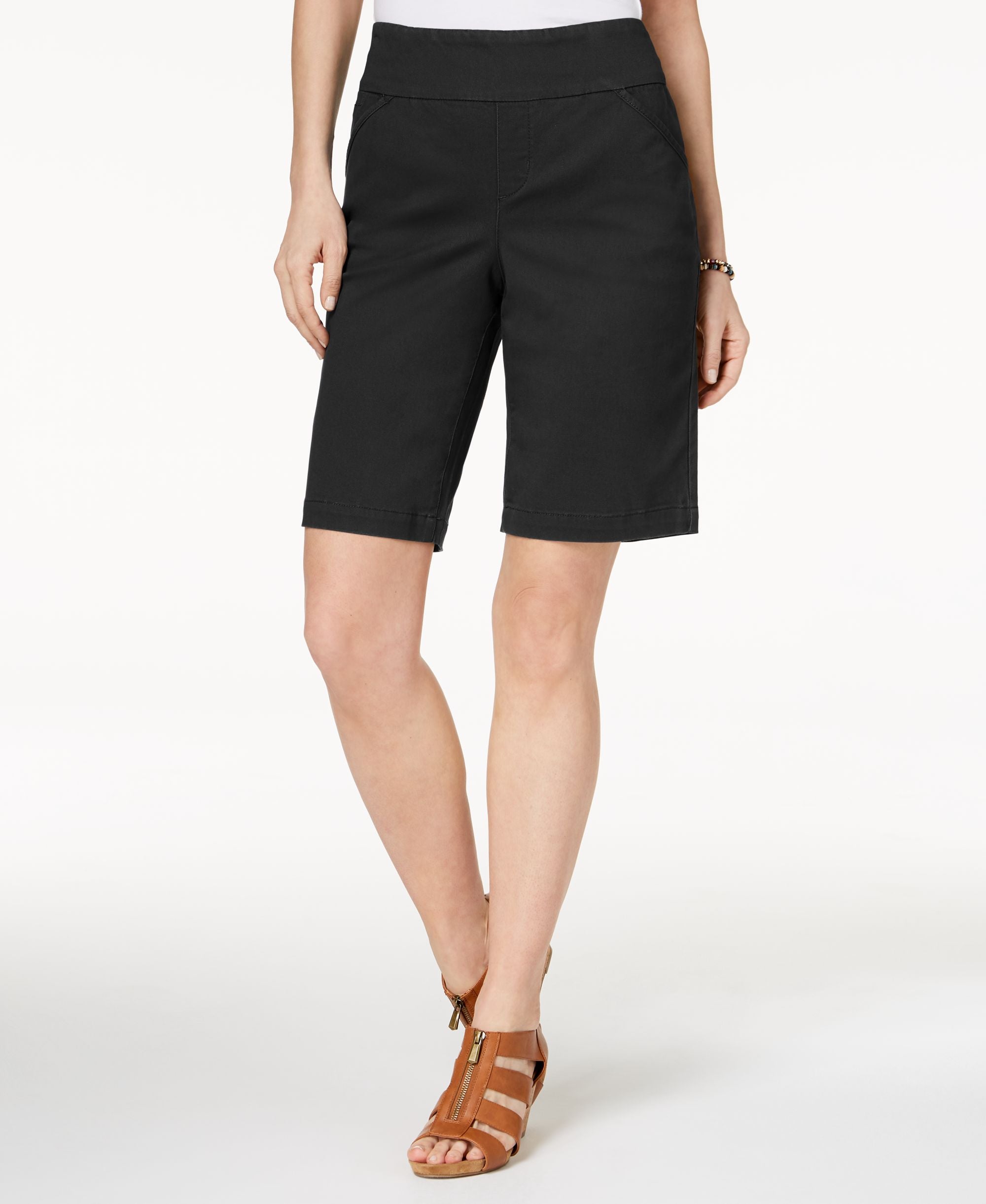 Style & Co Petite Pull On Comfort Fit Bermuda Shorts