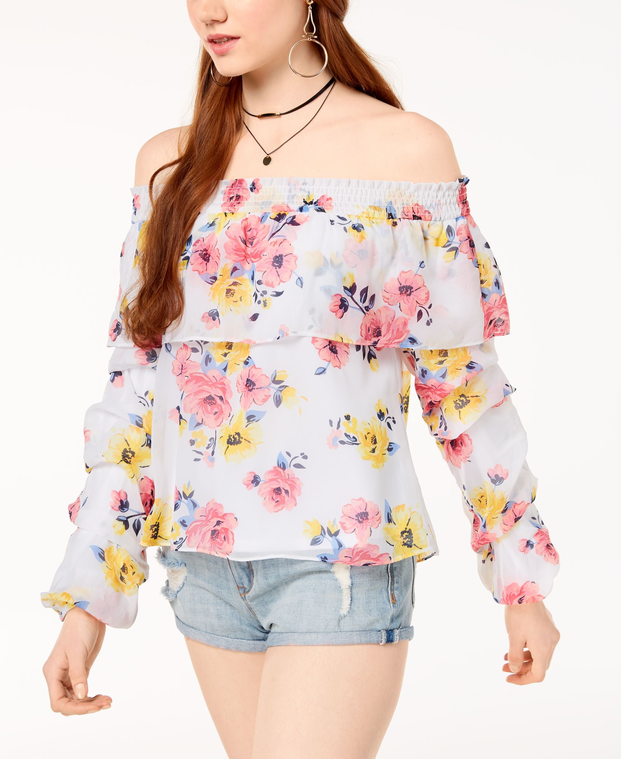 The Edit By Seventeen Juniors Off The Shoulder Top