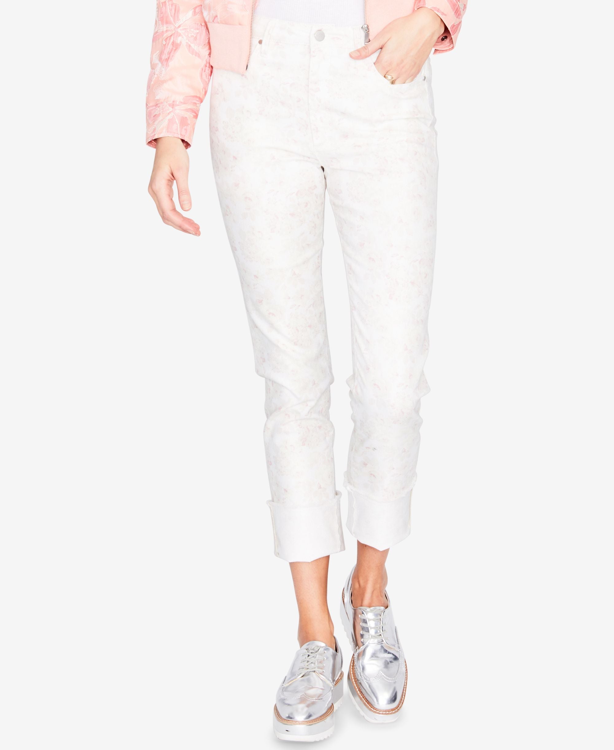 Rachel Rachel Roy Floral Print Skinny Jeans