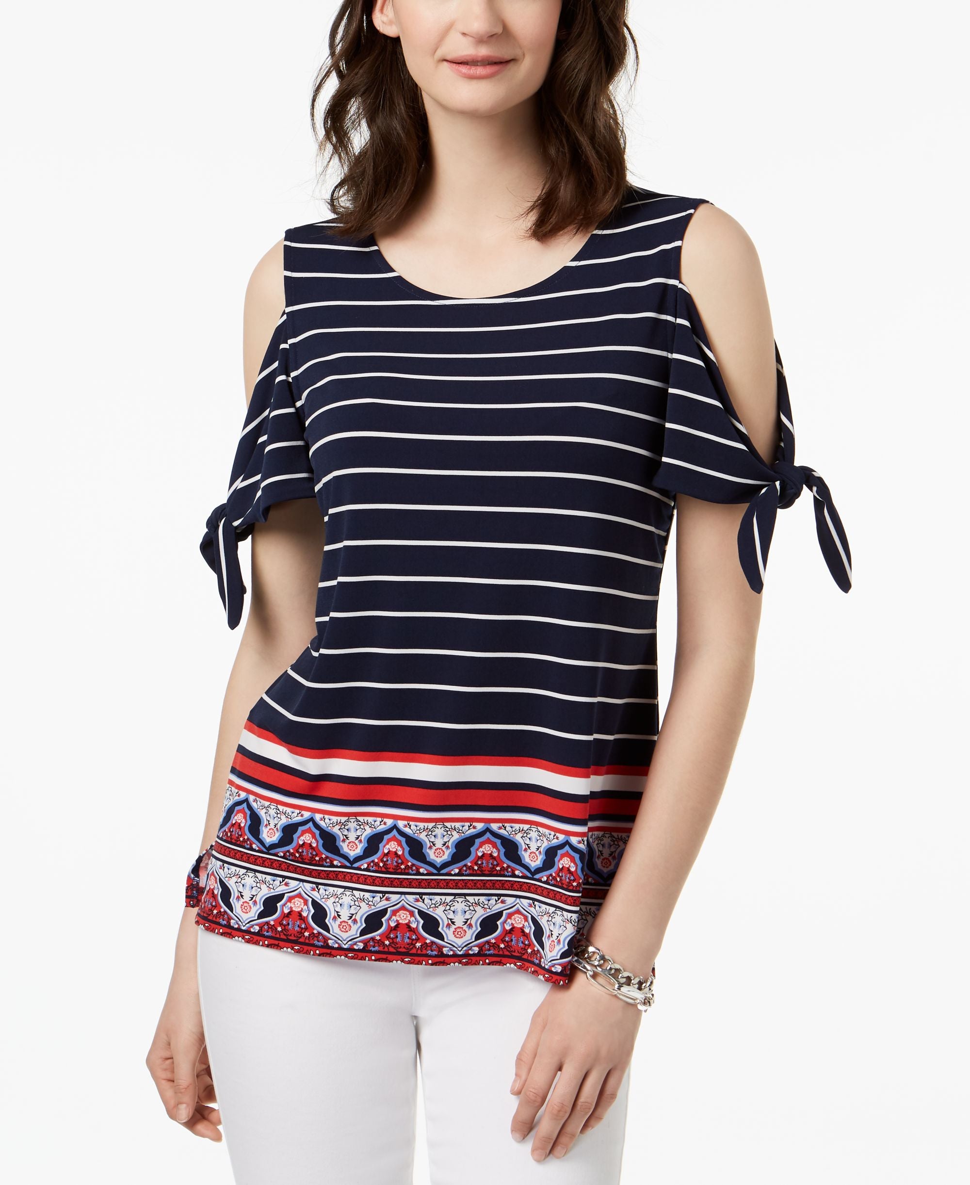 Charter Club Cold Shoulder Top
