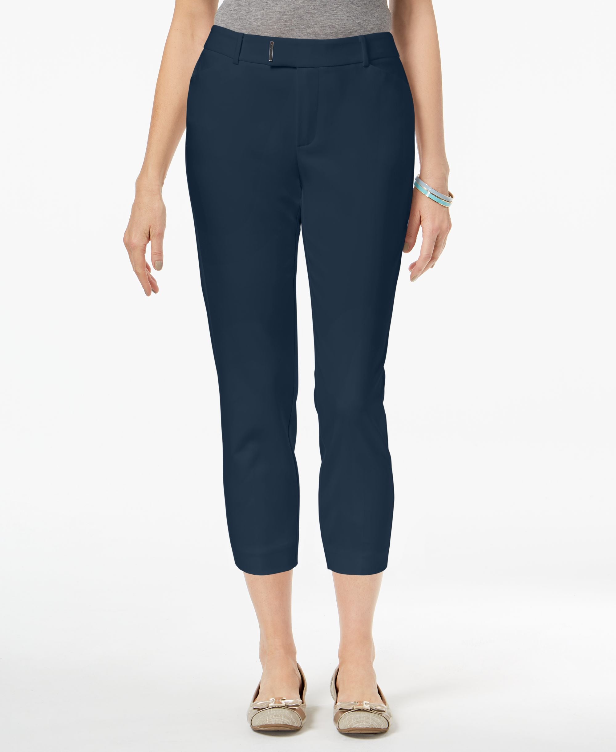 Charter Club Embellished Cropped Pants