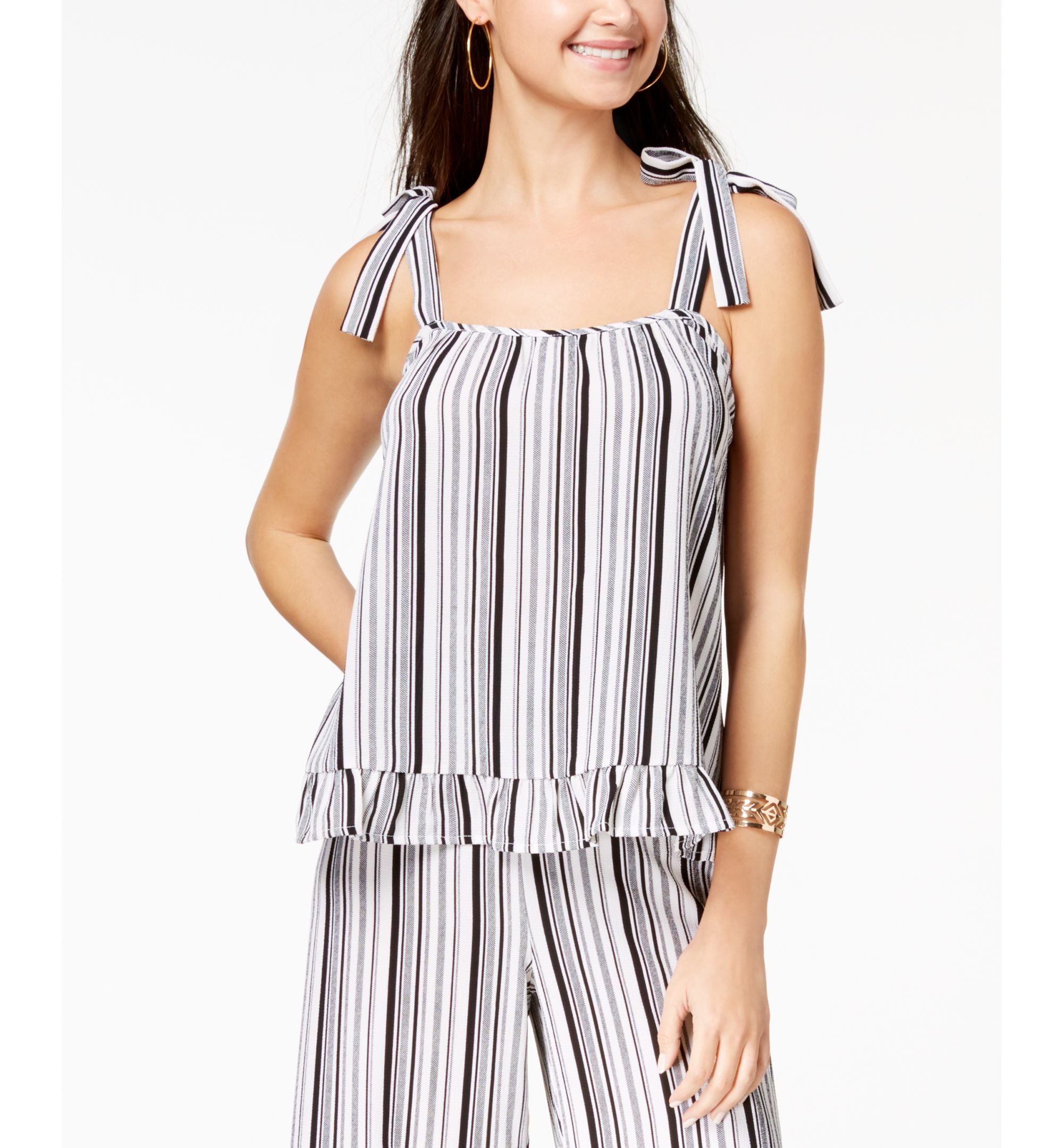 By Ikeddi Juniors' Ruffled Tank Top