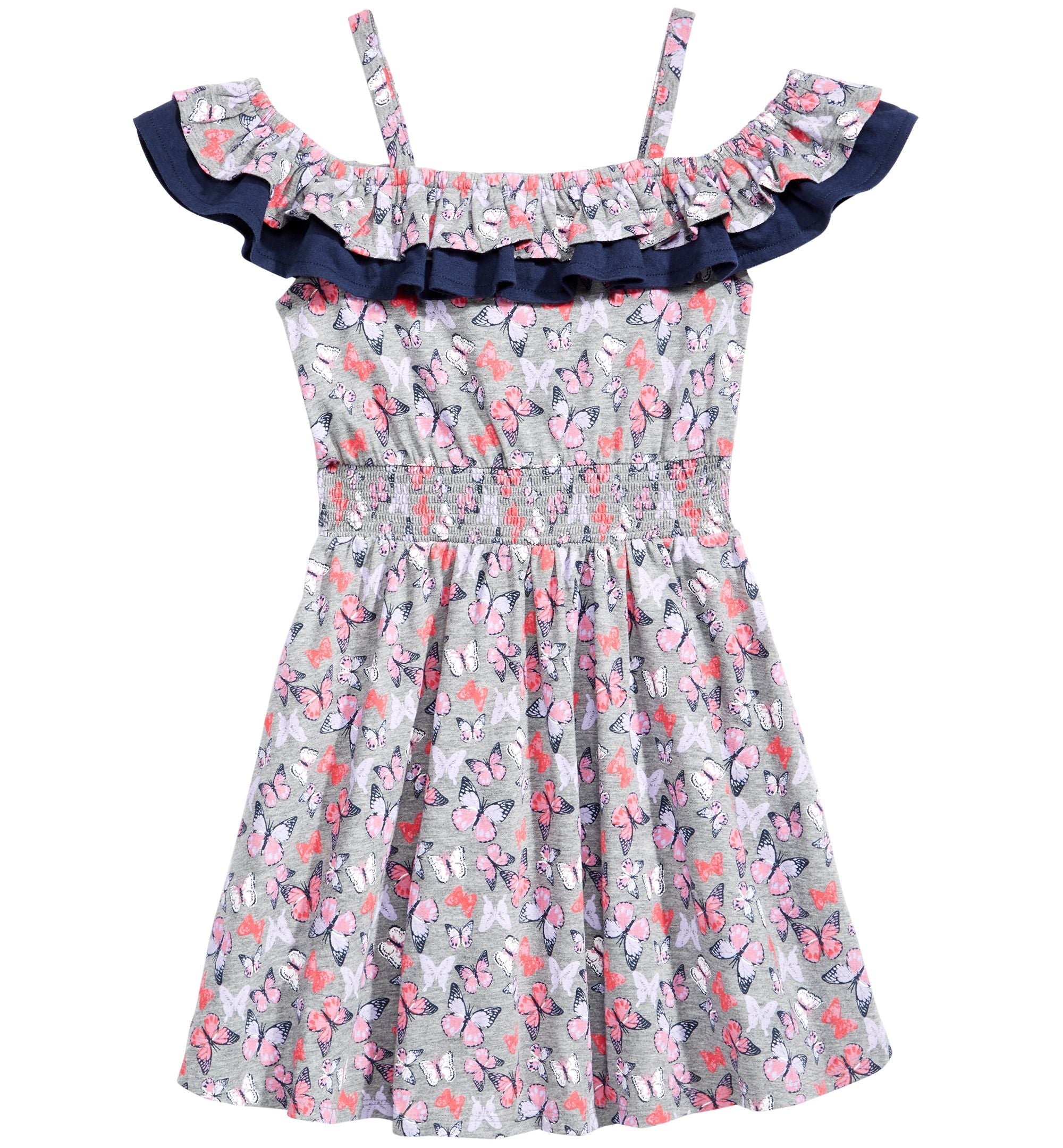 Epic Threads Butterfly Print Ruffle Dress Big Girls