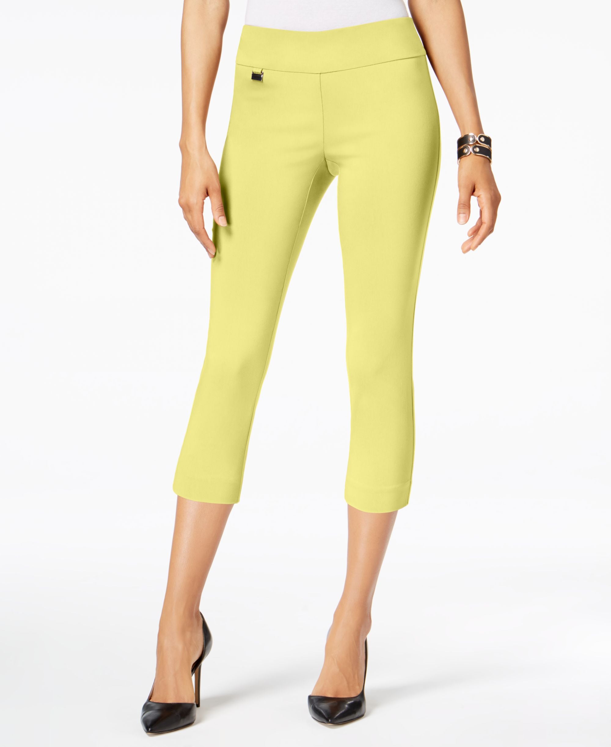 Alfani Tummy Control Pull On Capri Pants