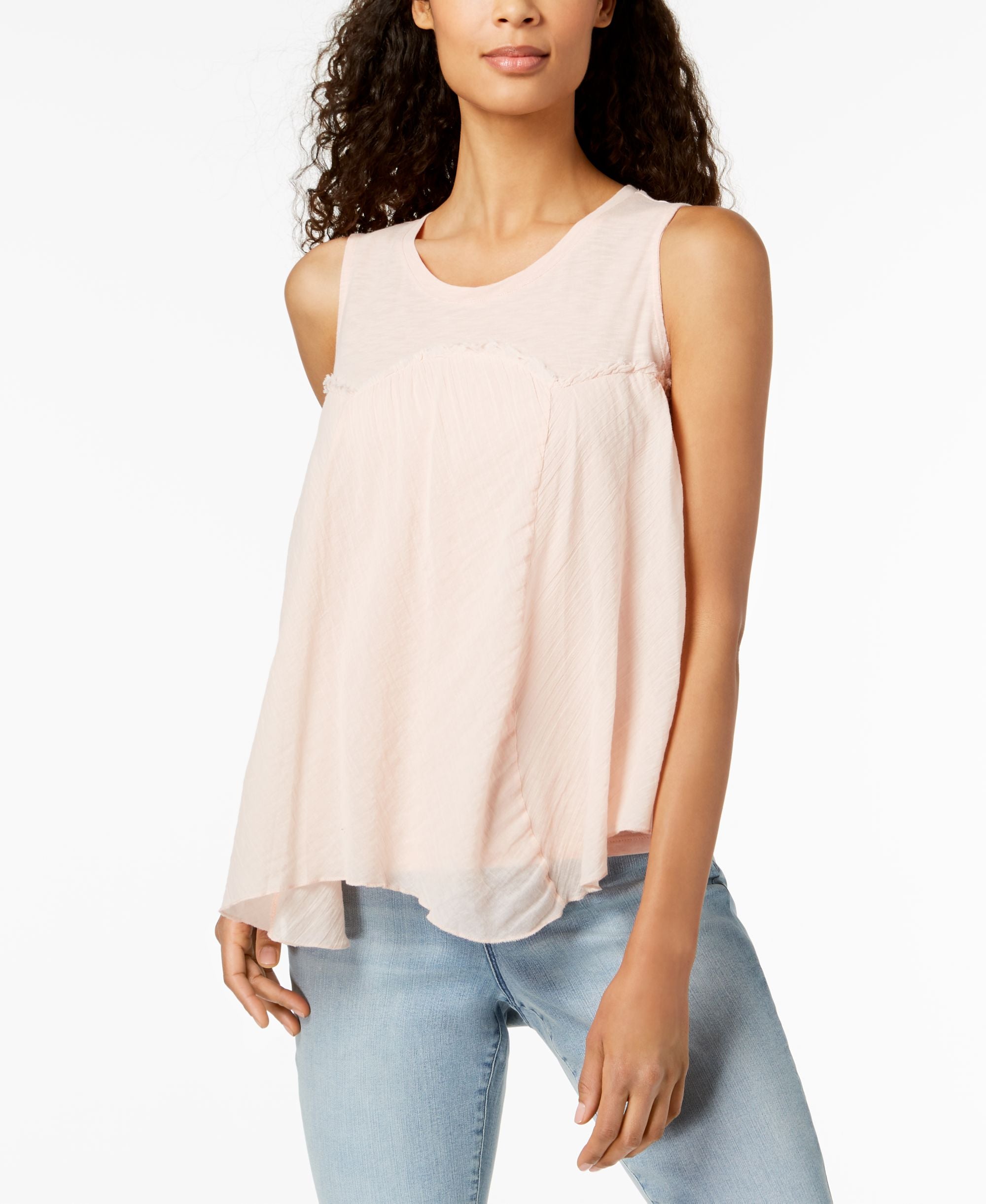 Style & Co Handkerchief Hem Top