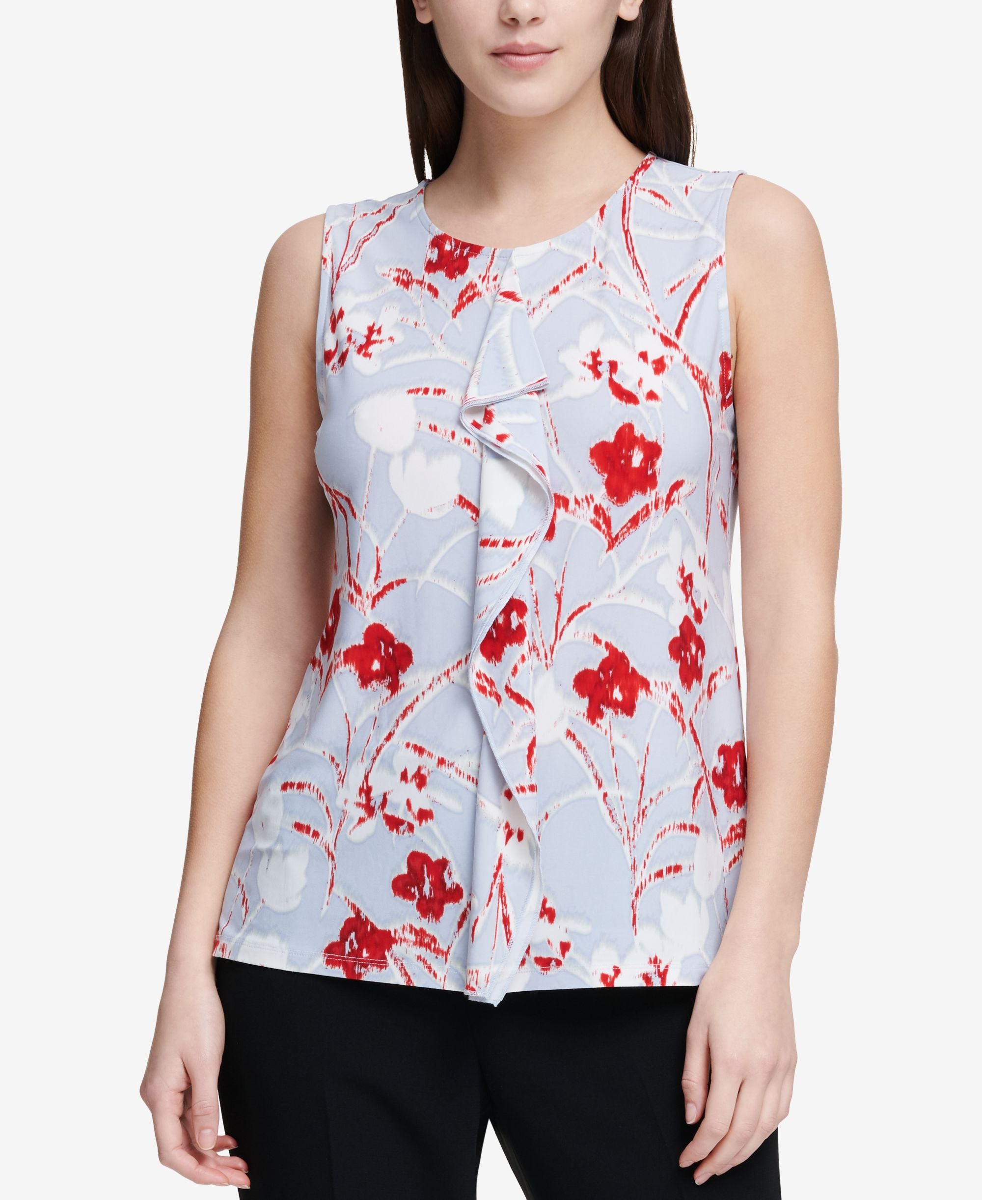 DKNY Ruffled Top