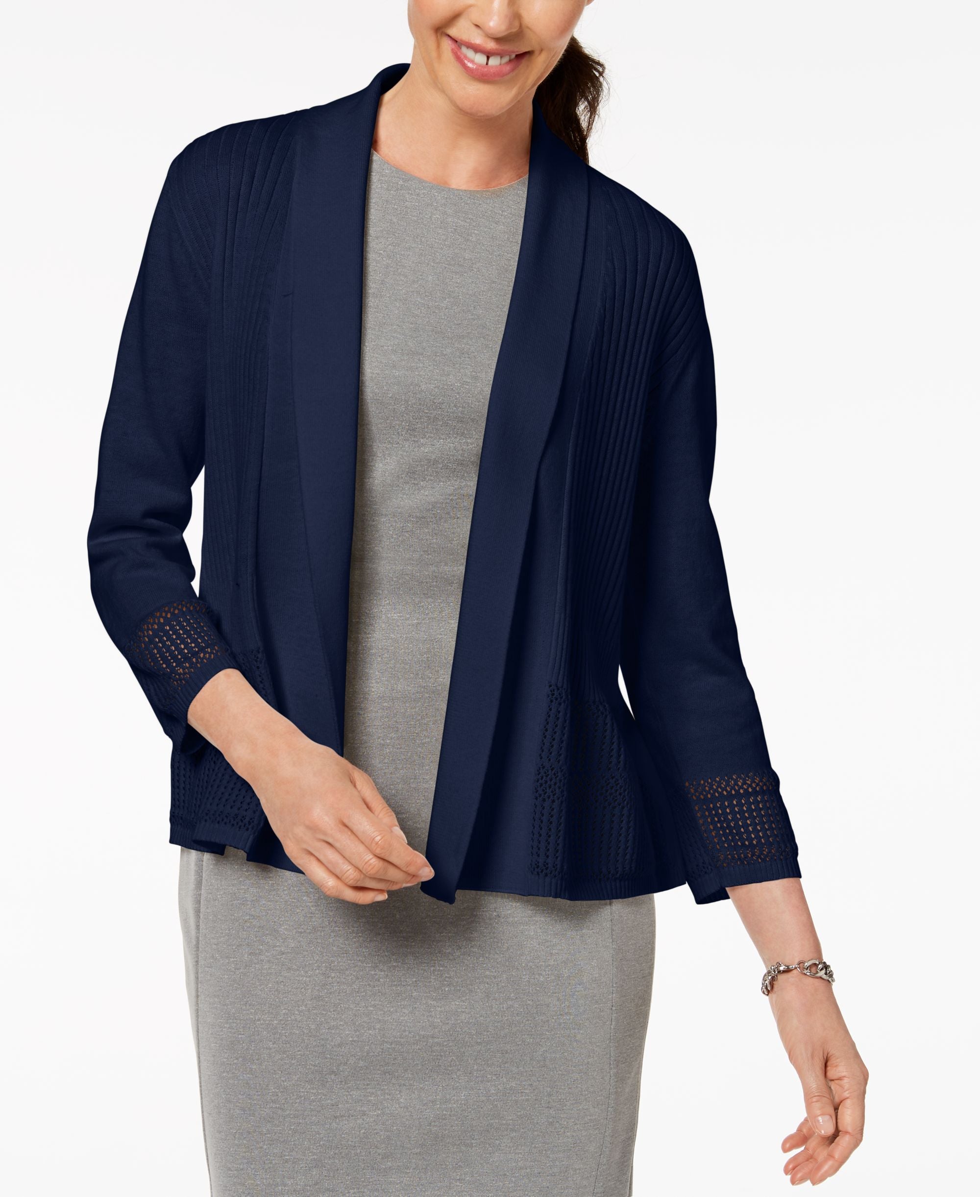 Karen Scott Shawl Collar Cardigan