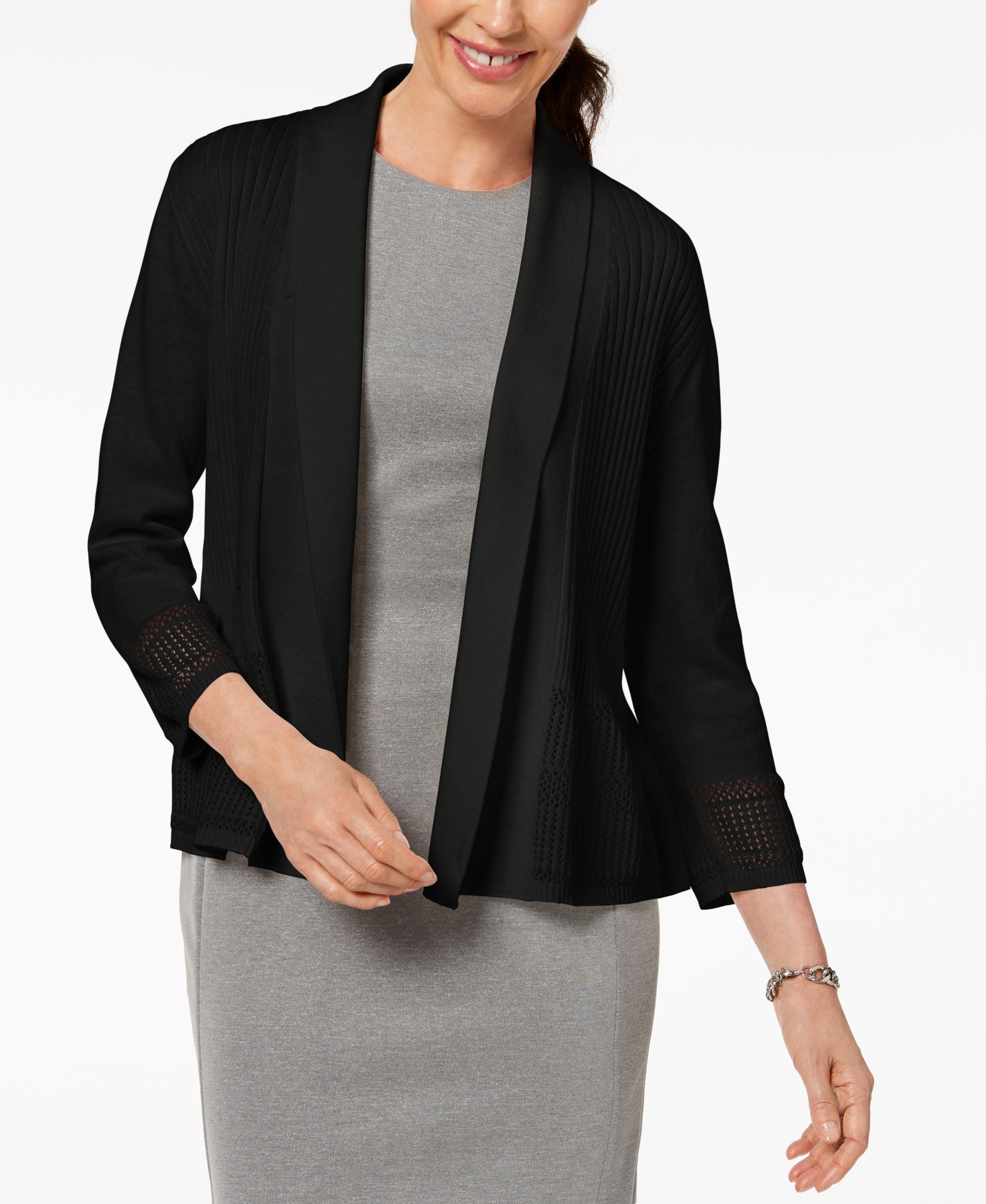 Karen Scott Shawl Collar Cardigan