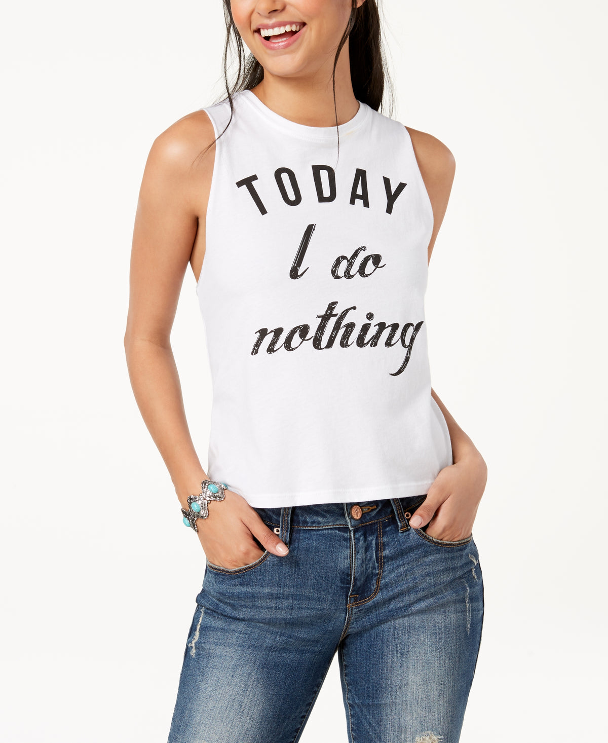Juniors' Graphic Tank Top