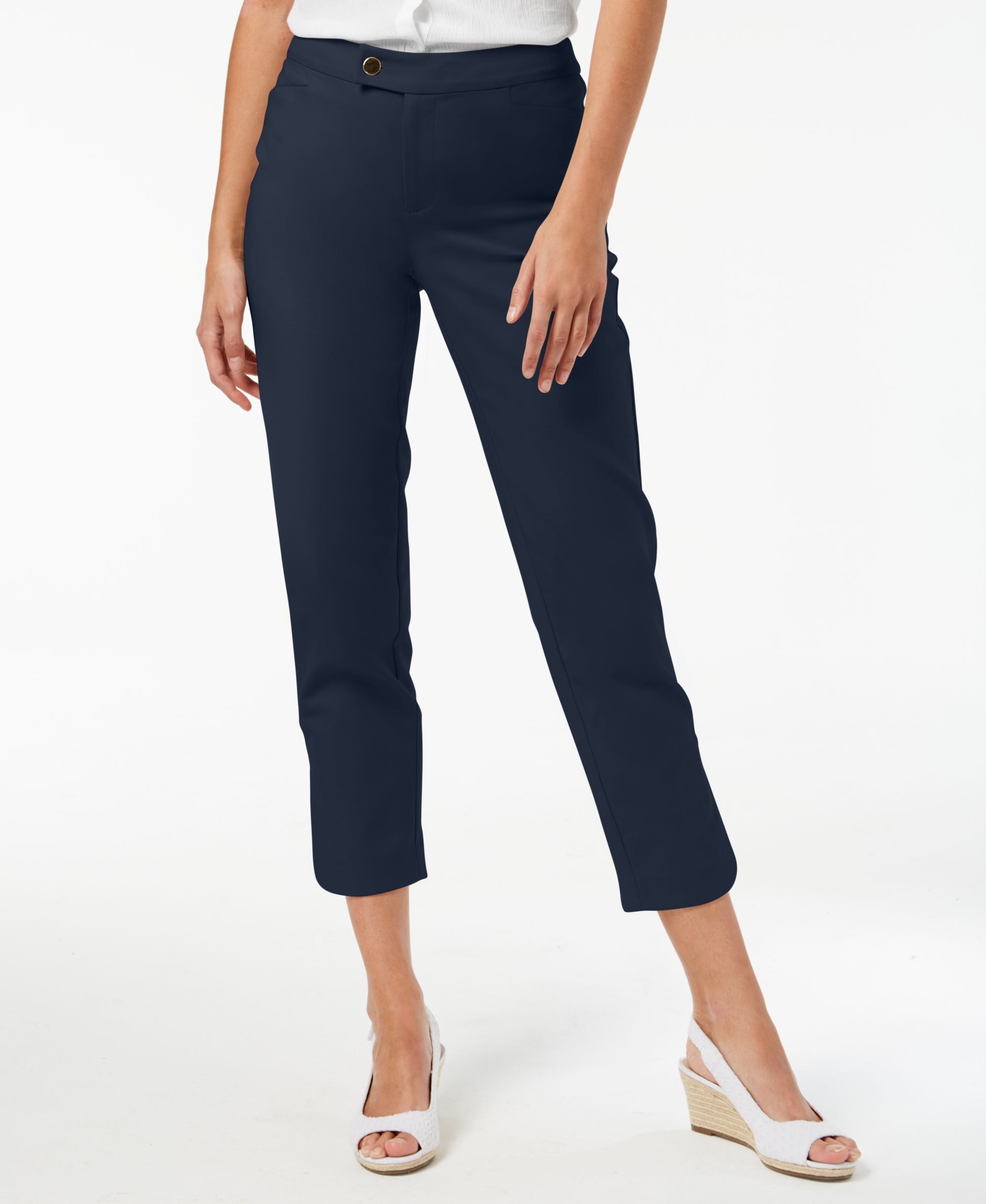 Charter Club Petite Slim Leg Ankle Pants