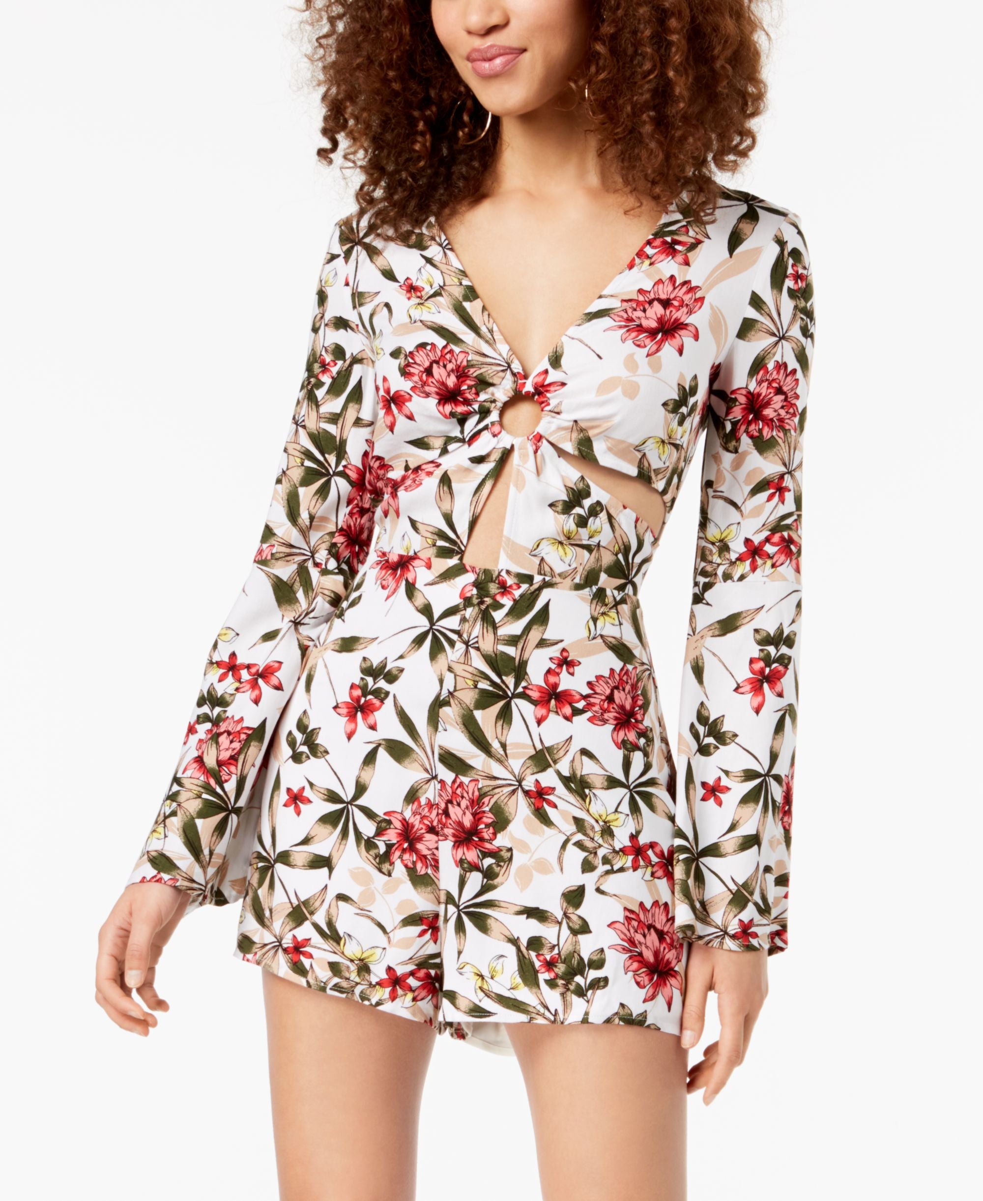 Material Girl Juniors Cutout O Ring Romper
