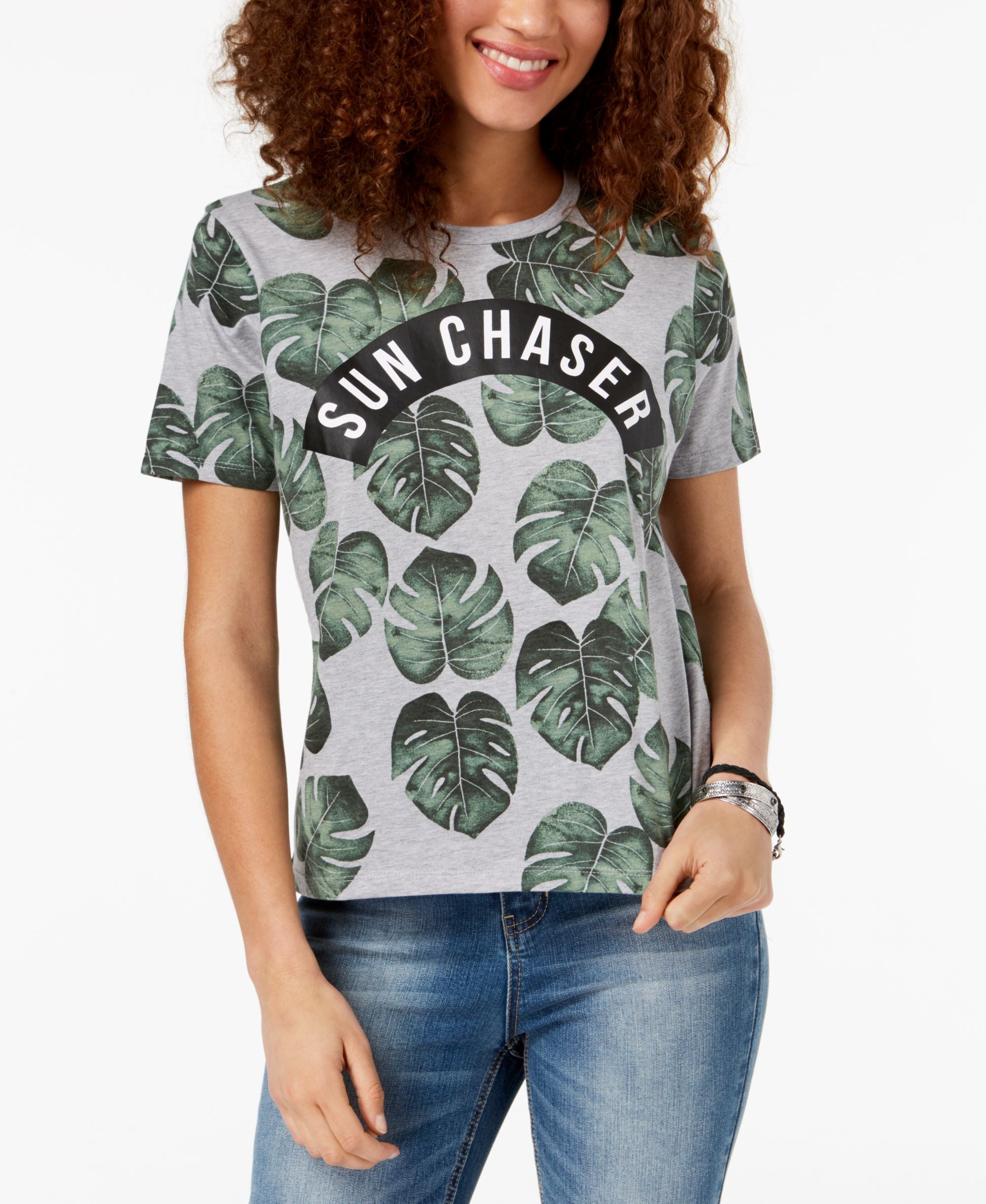 Mighty Fine Juniors Sun Chaser Graphic Print T-Shirt