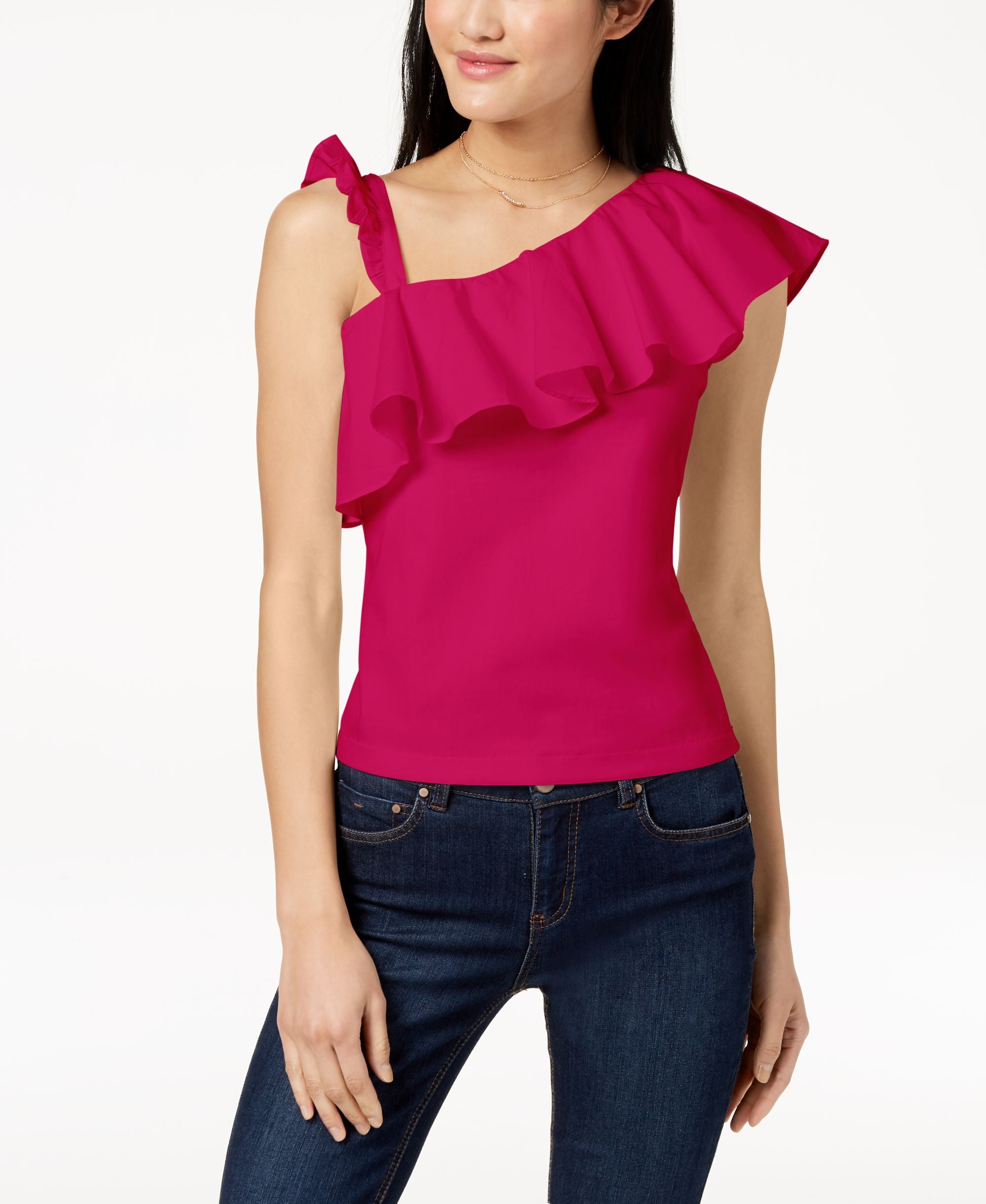 Juniors' Ruffled Top