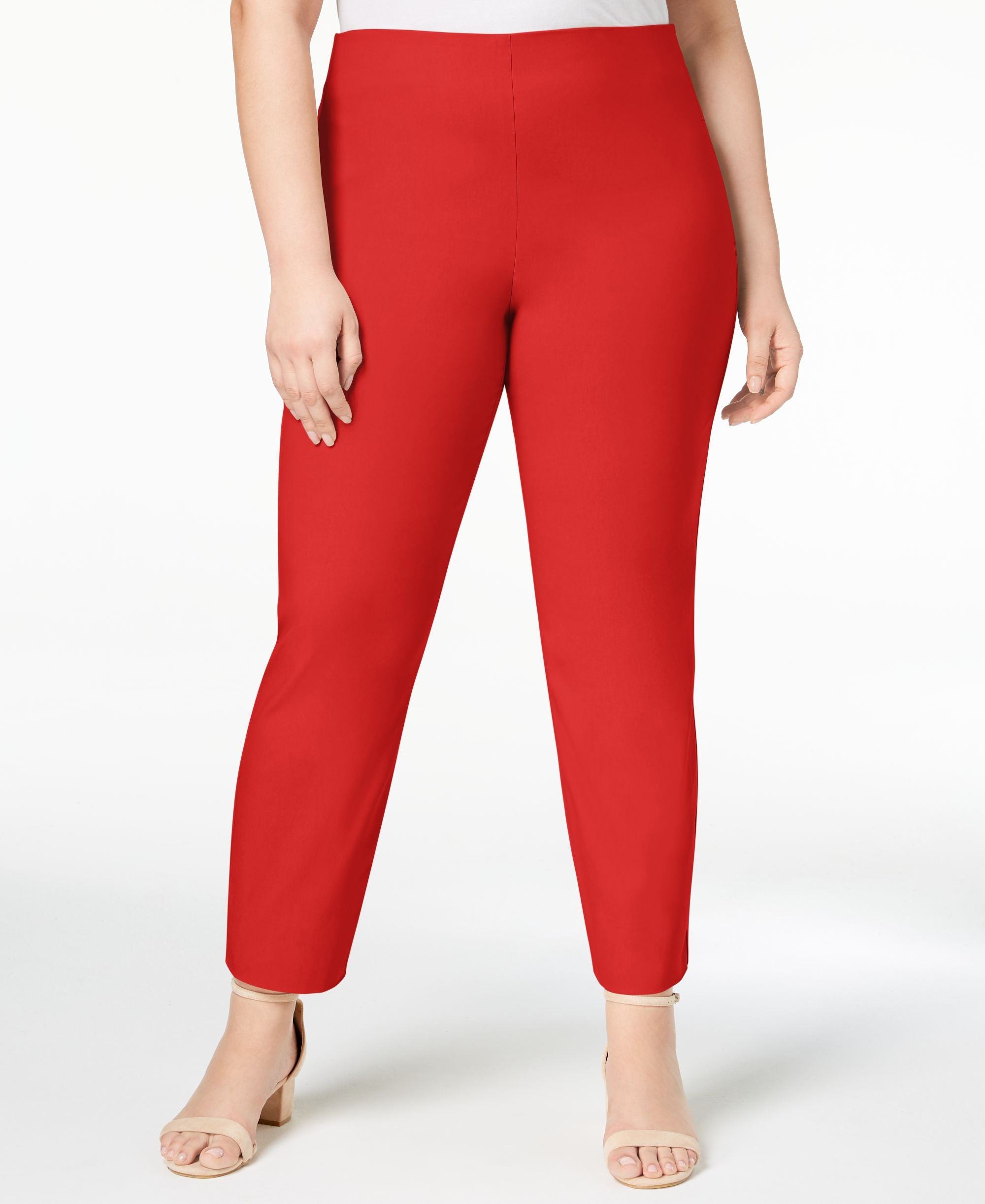 Charter Club Plus Size Chelsea Tummy Control Skinny Leg Pull On Ankle Pants