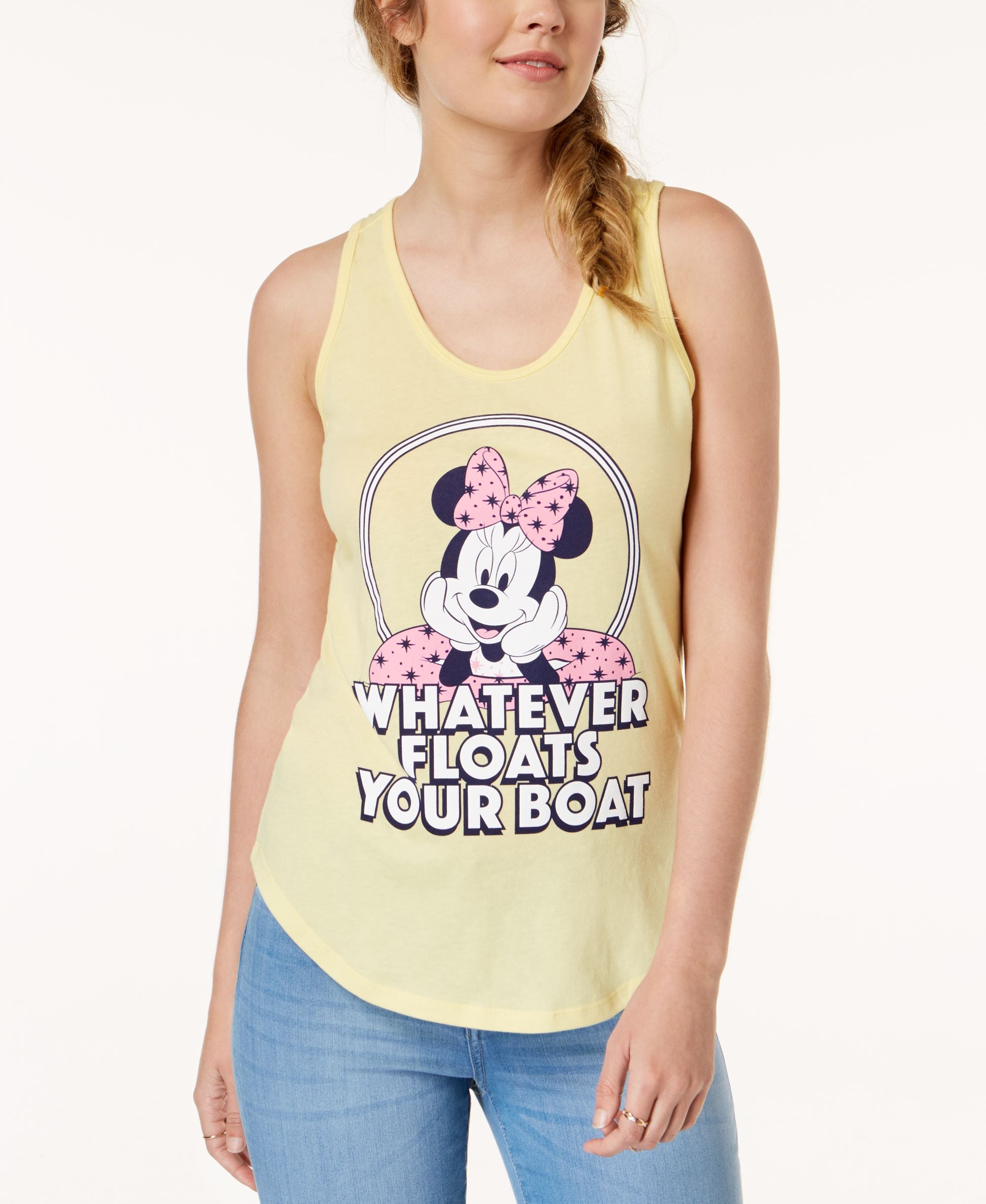 Juniors' Minnie Mouse Graphic-Print Tank Top