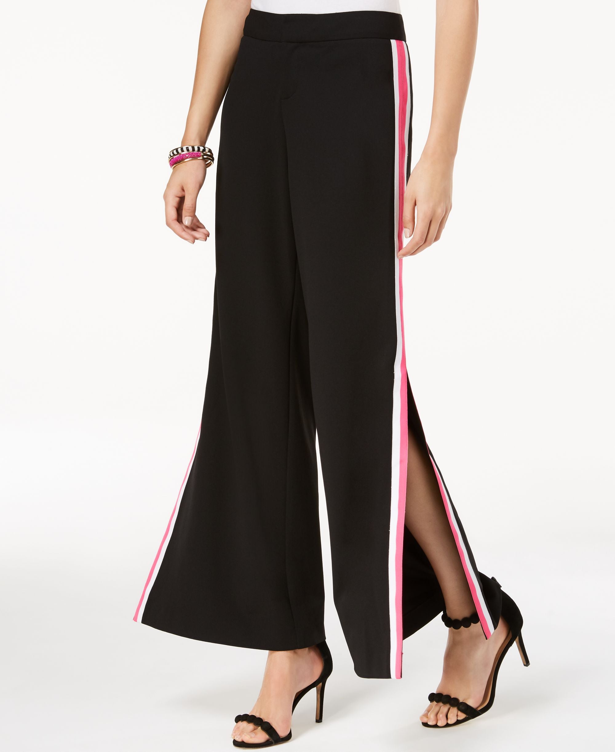 Vented Wide Leg Pants