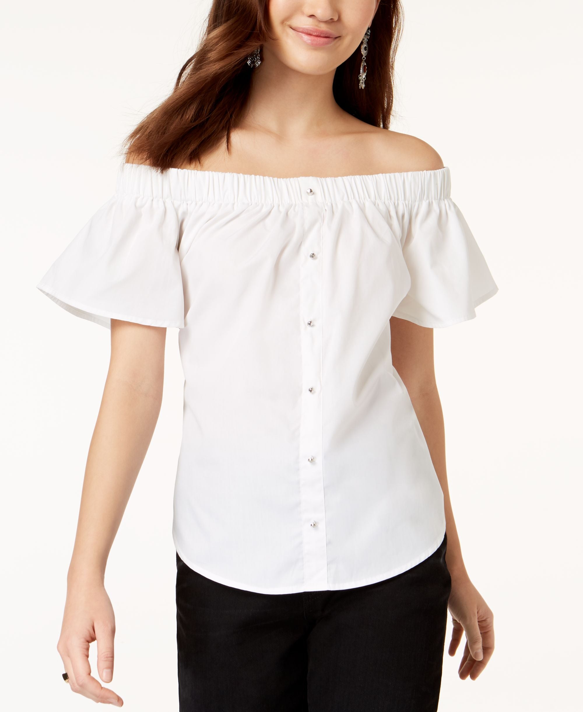 7 Sisters Juniors Off The Shoulder Back Tie Top43