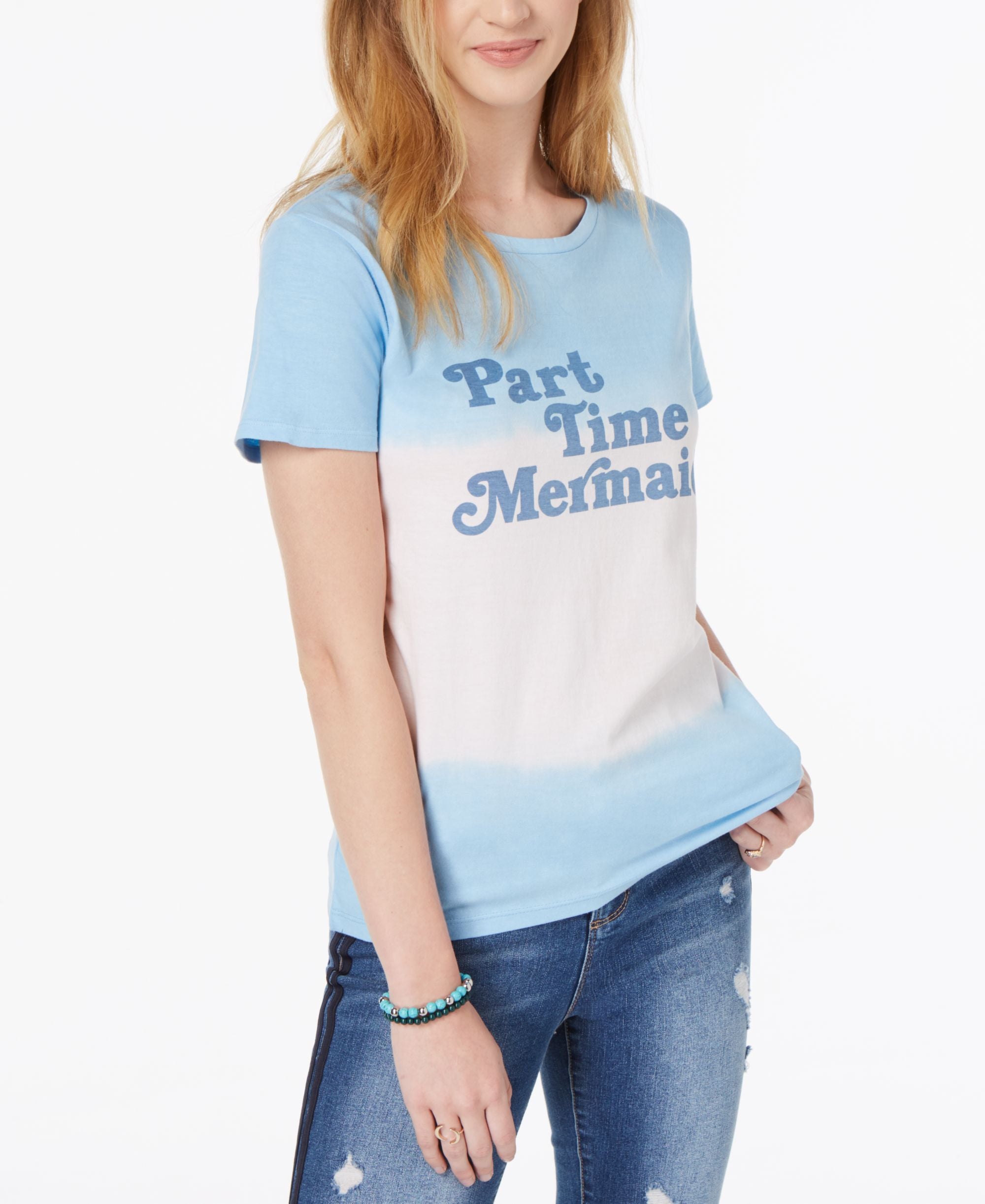 Freeze 24 7 Juniors Mermaid Cotton Dip Dyed T-Shirt