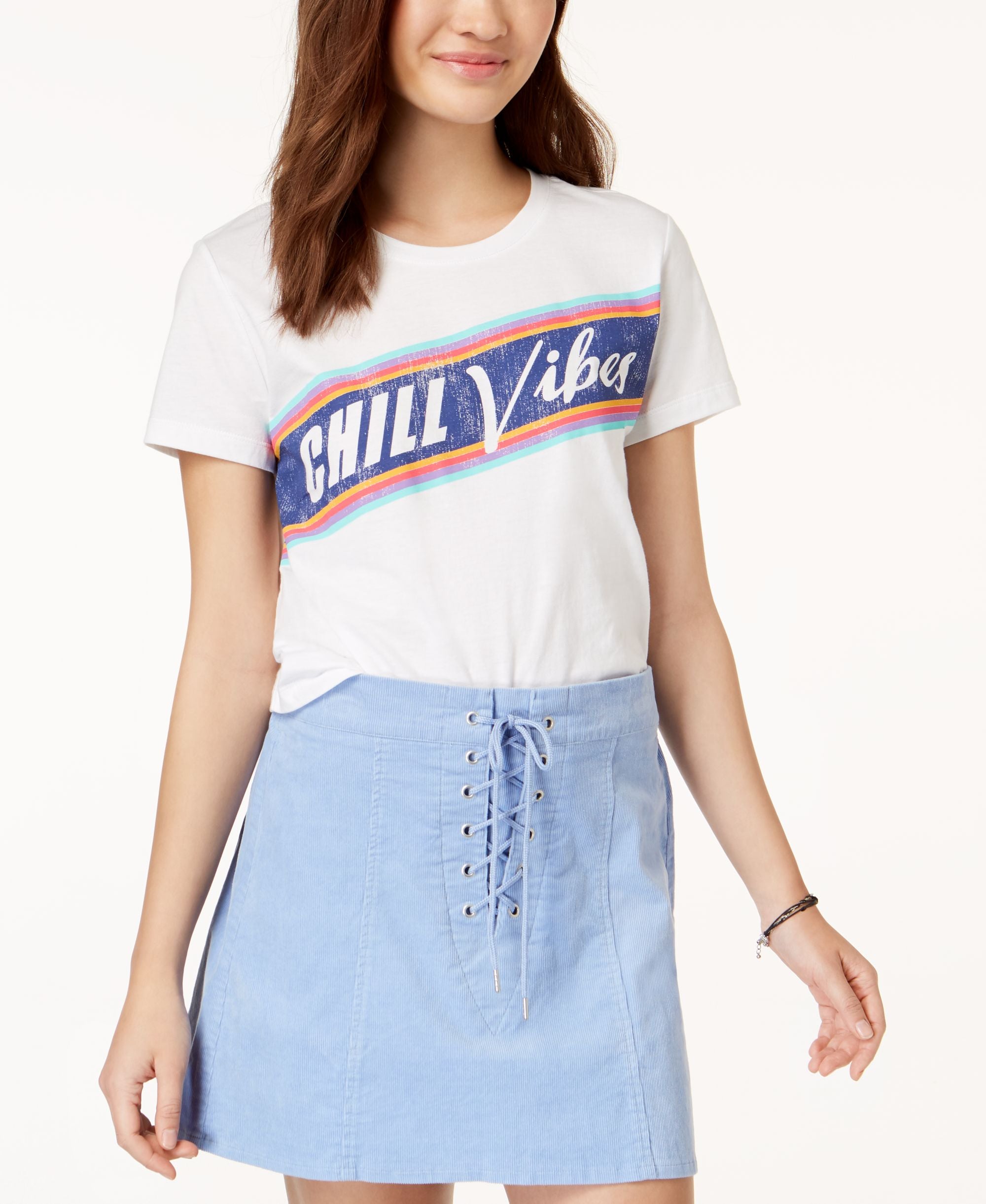 Rebellious One Juniors Chill Vibes Graphic T-Shirt