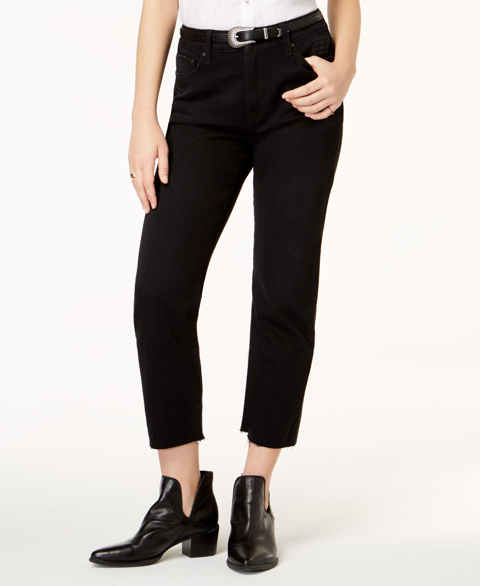 Rewash Juniors Charlie High Rise Straight Leg Jeans