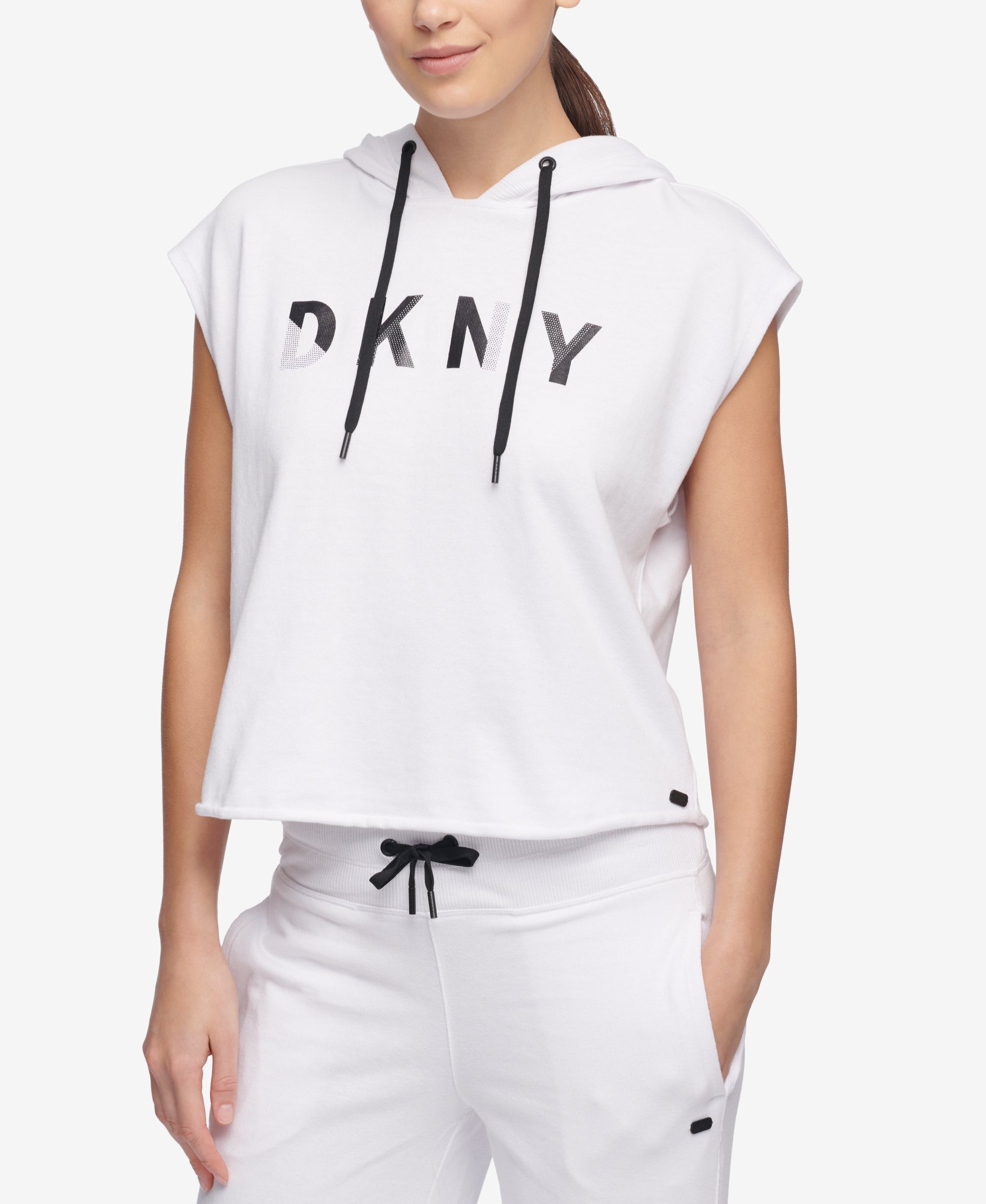 Sport Sleeveless Cropped Hoodie
