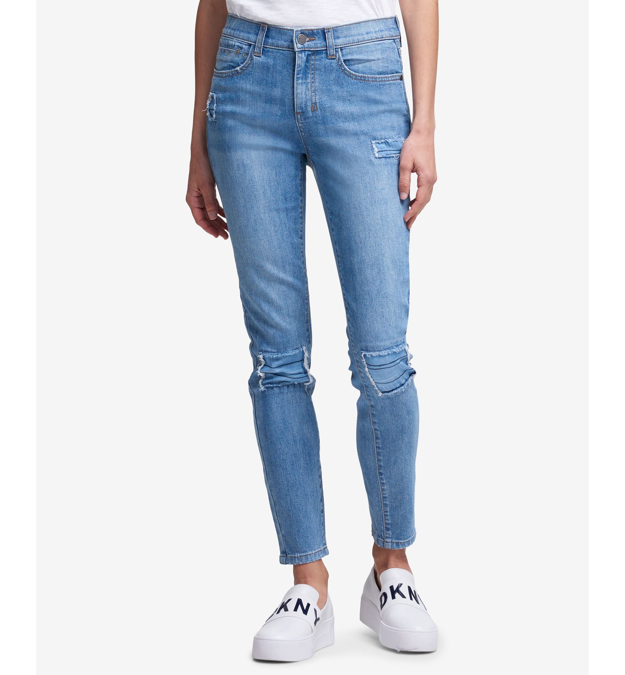 DKNY Studded Skinny Jeans