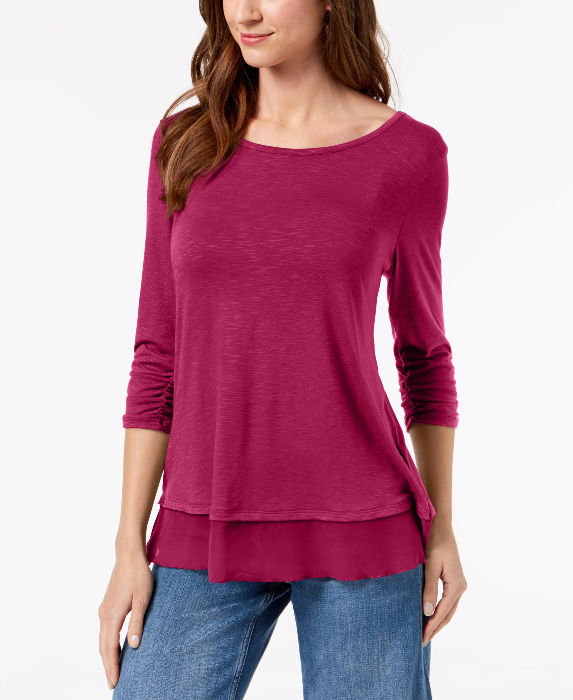 Chiffon-Hem Top