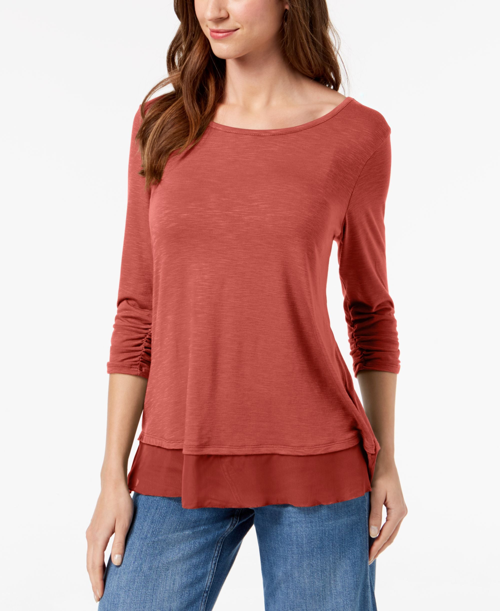 Chiffon-Hem Top