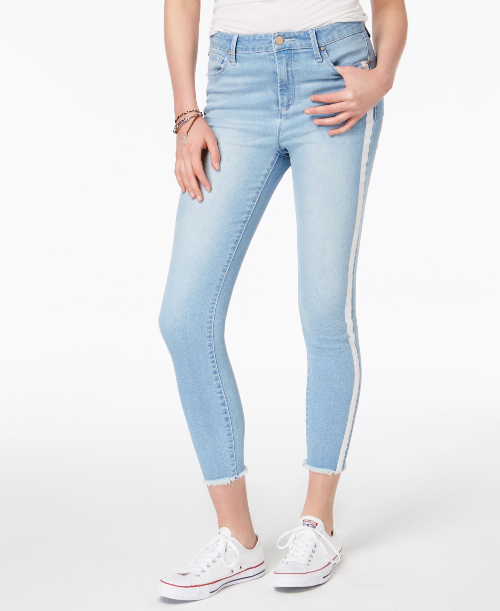 Tinseltown Juniors Striped Skinny Jeans