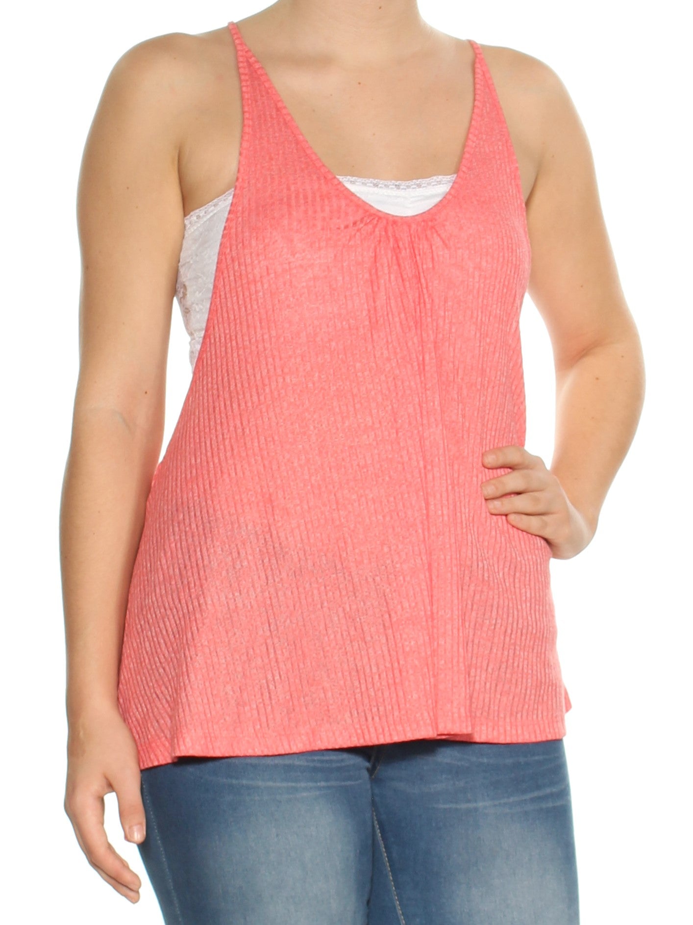 Free People Wear Me Now Tank (Coral, S)
