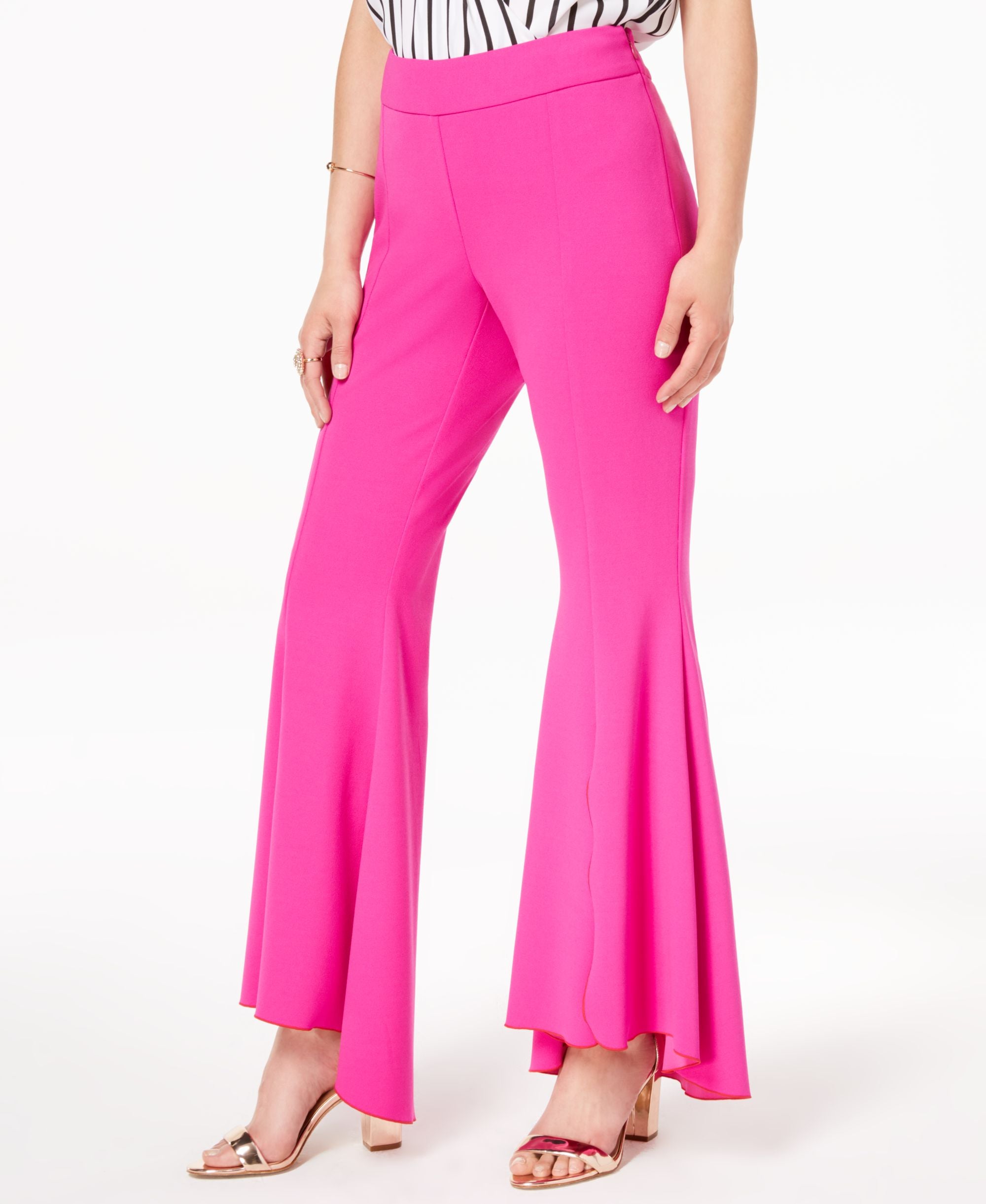 INC Curvy Flared High-Low Pants
