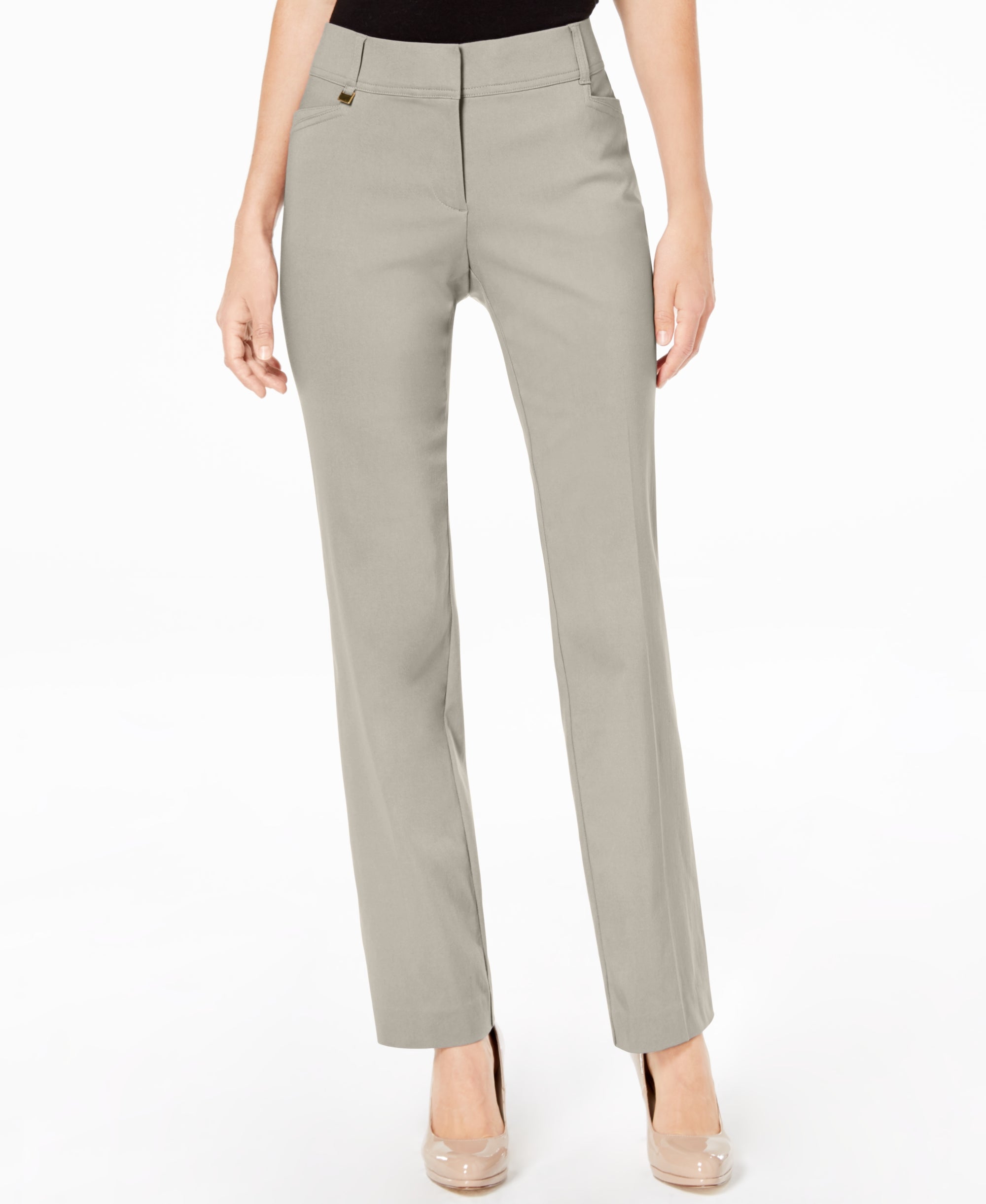Petite Tummy-Control Curvy Fit Pants, Petite and Petite Short