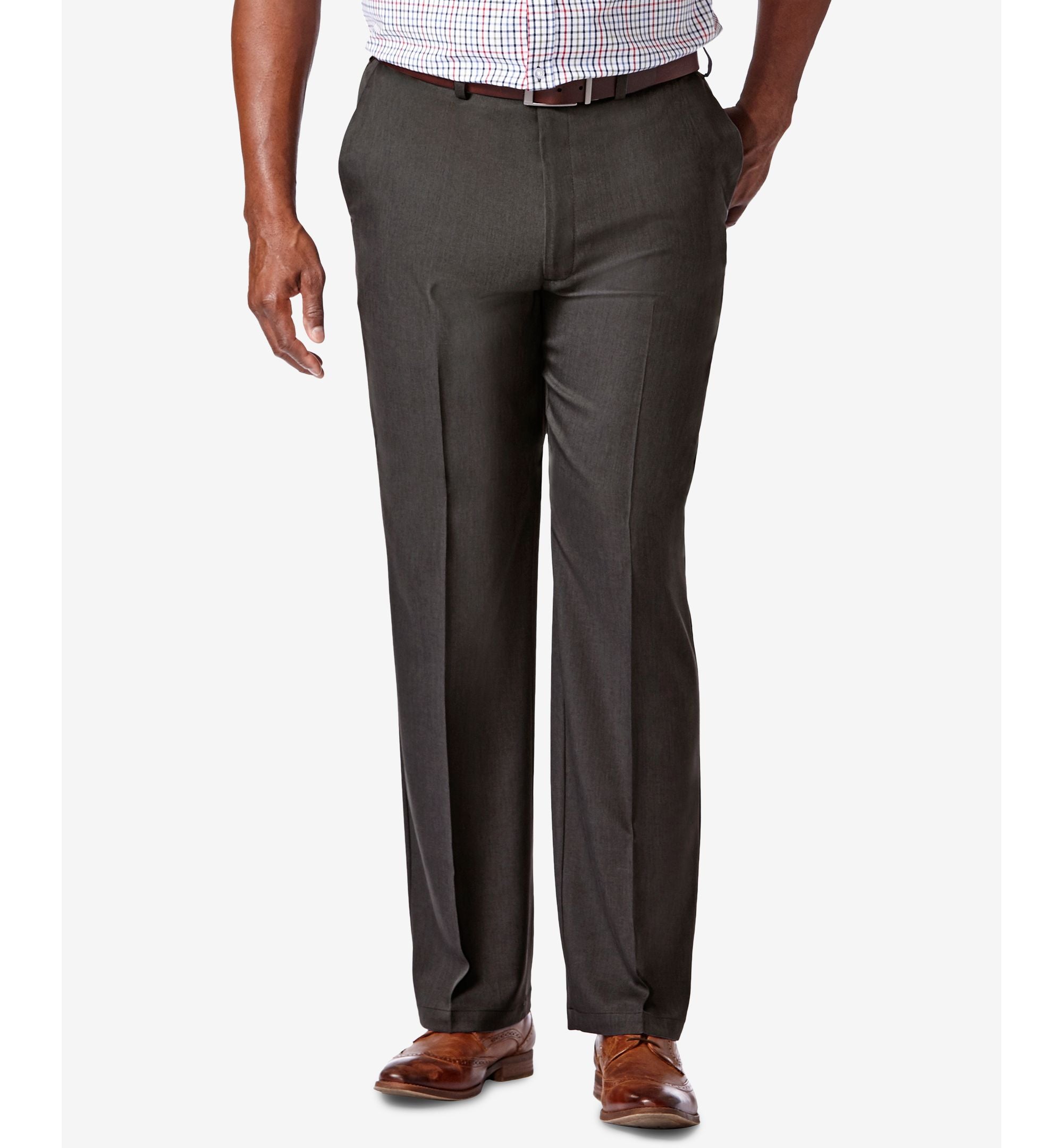 Men's Big & Tall Cool 18 PRO Classic-Fit Expandable Waist Flat Front Stretch Dress Pants