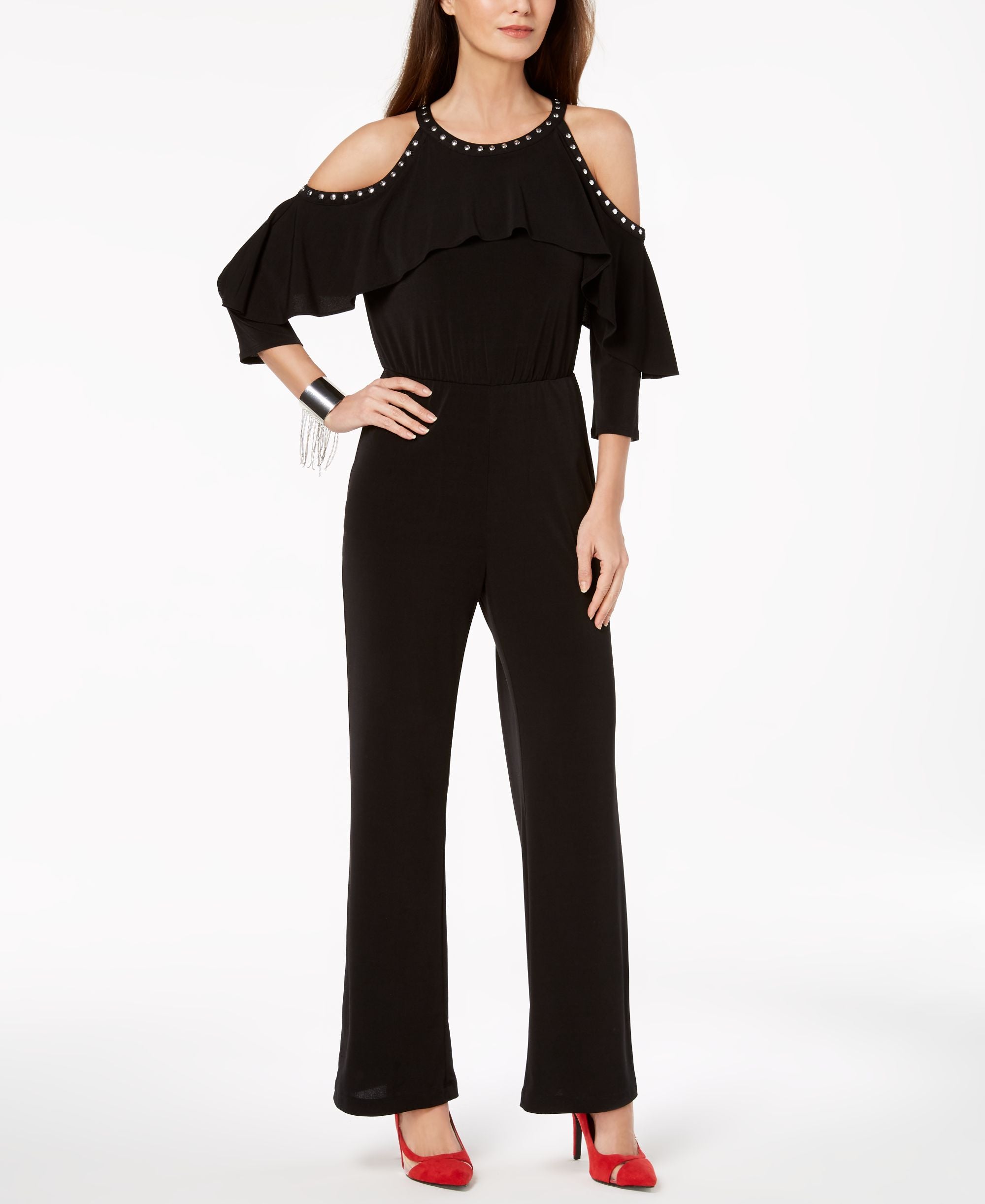Thalia Sodi Cold Shoulder Jumpsuit